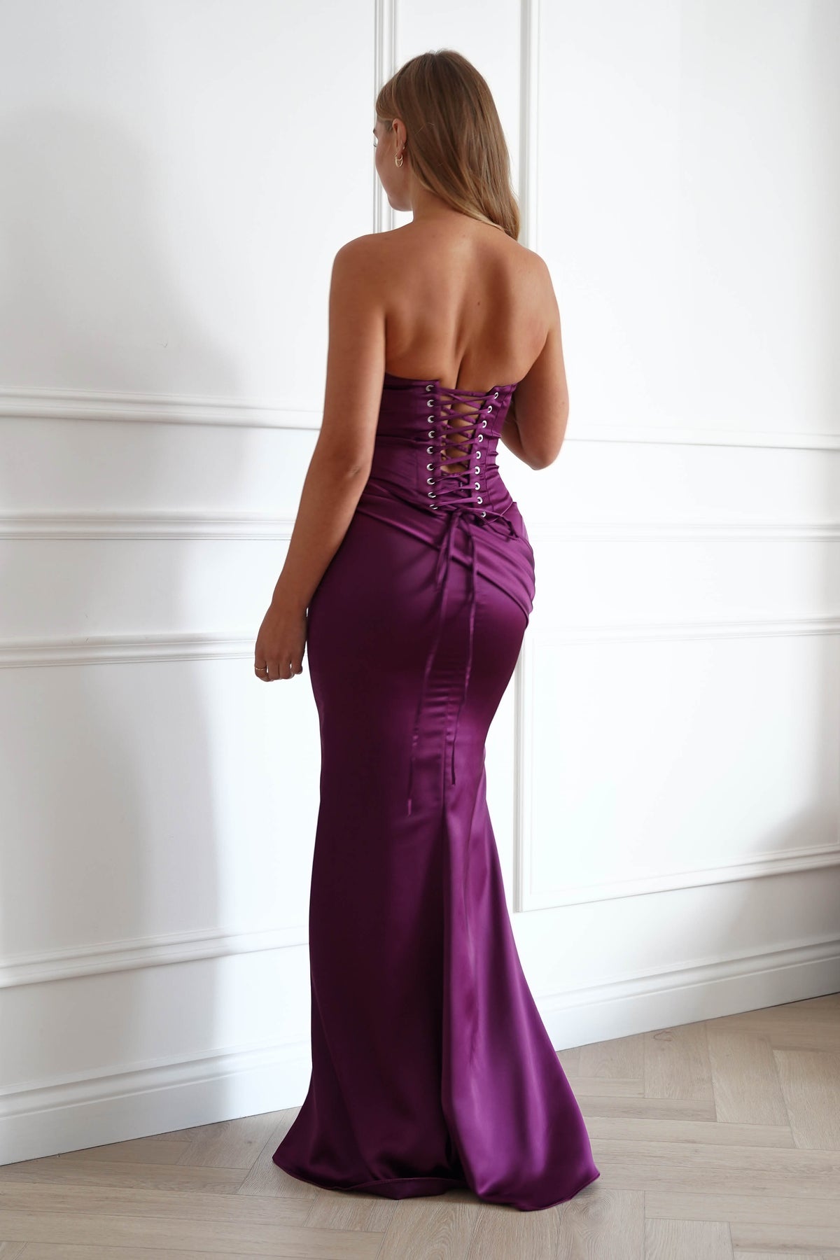 Solace Draped Corset & Skirt 2 Piece | Mulberry-Oh Hello Clothing