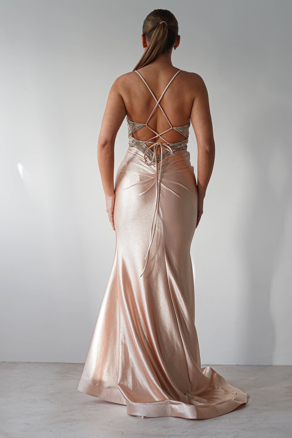 The Butterfly Embellished Bodycon Gown | Gold-Oh Hello Clothing