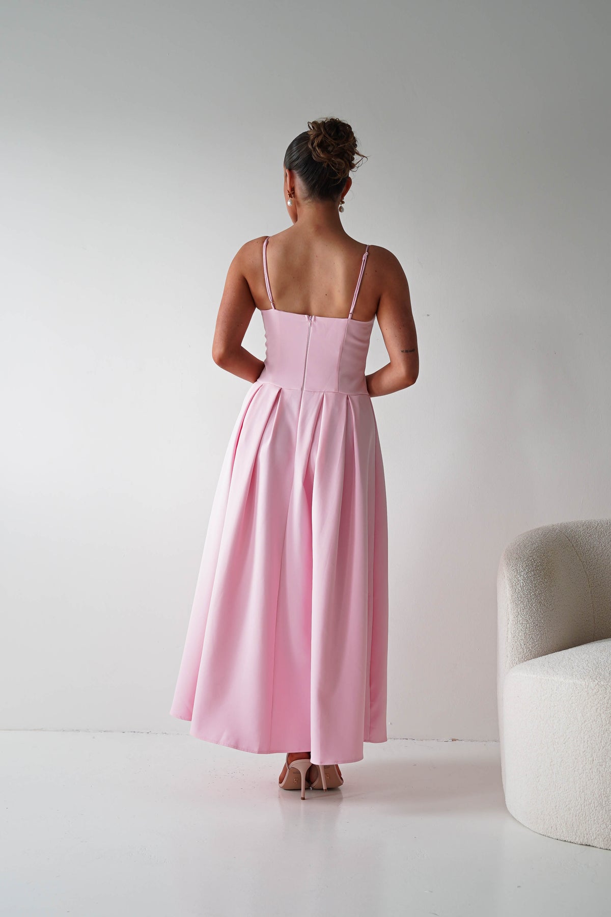 Tully Sweetheart Corset Midaxi Dress | Pink-Oh Hello Clothing