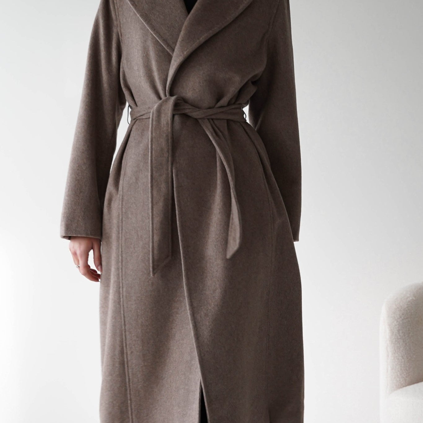 Oh Hello Clothing Blazer & Coats 1*DONE-ATTENTIF-M2533- TAUPE COAT