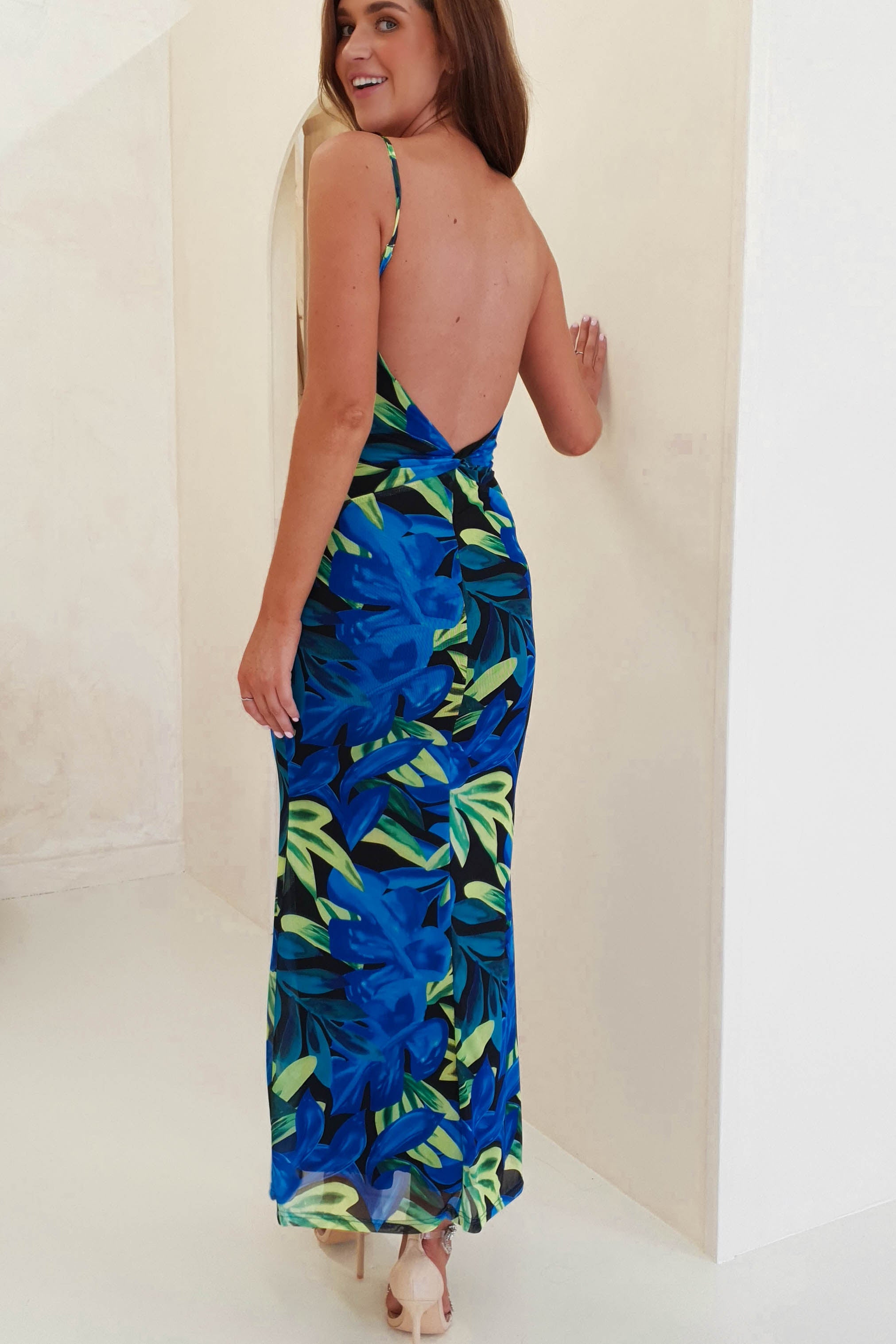 Amal Printed Bodycon Maxi | Mixed Print | Oh Hello Clothing | XS (6)