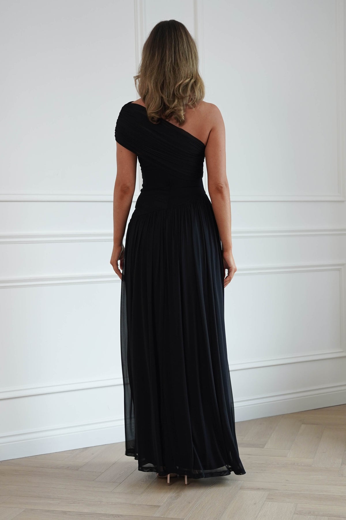 Oh Hello Clothing Women > Clothing > Dresses Angelina Draped Maxi Dress | Black