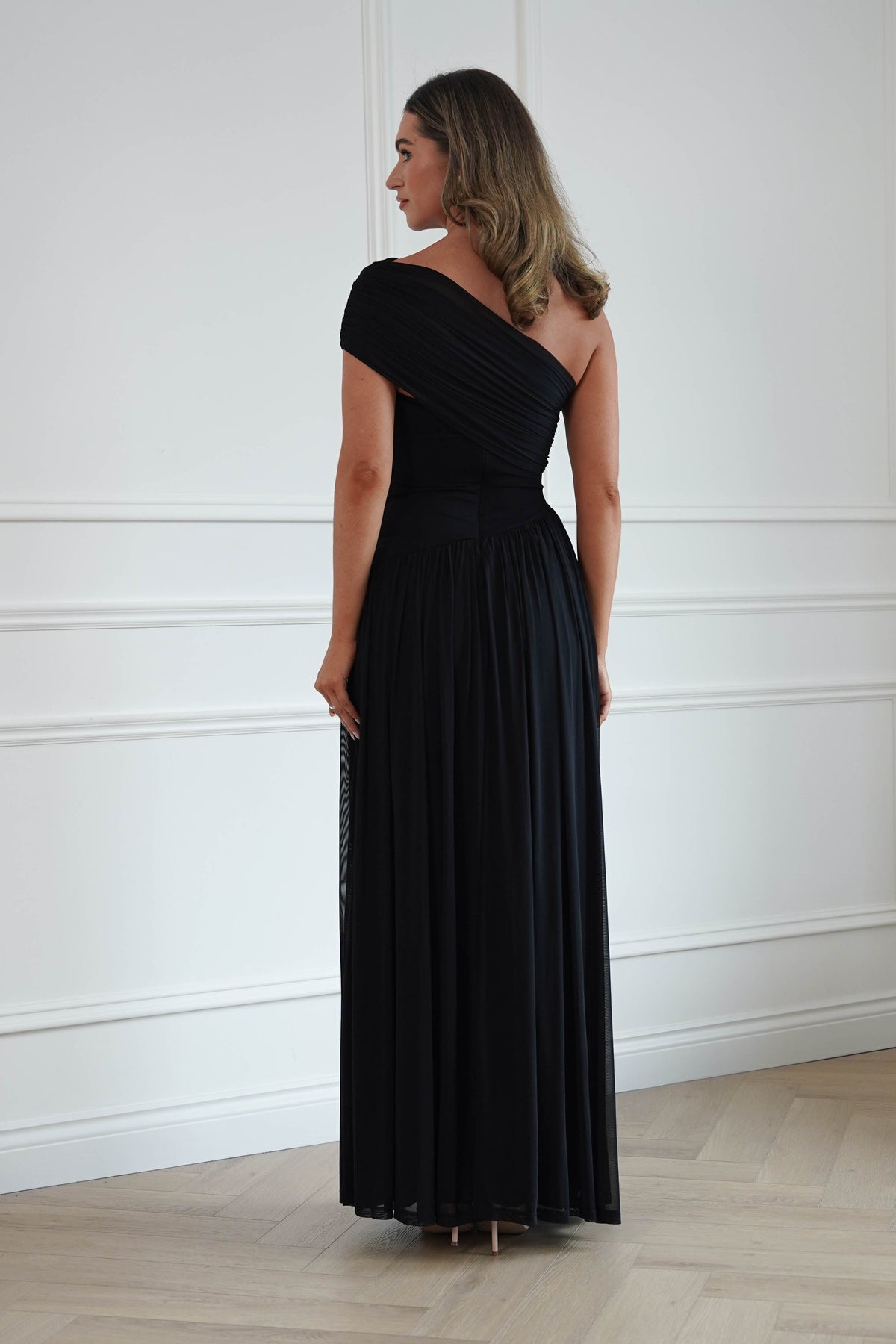 Oh Hello Clothing Women > Clothing > Dresses Angelina Draped Maxi Dress | Black
