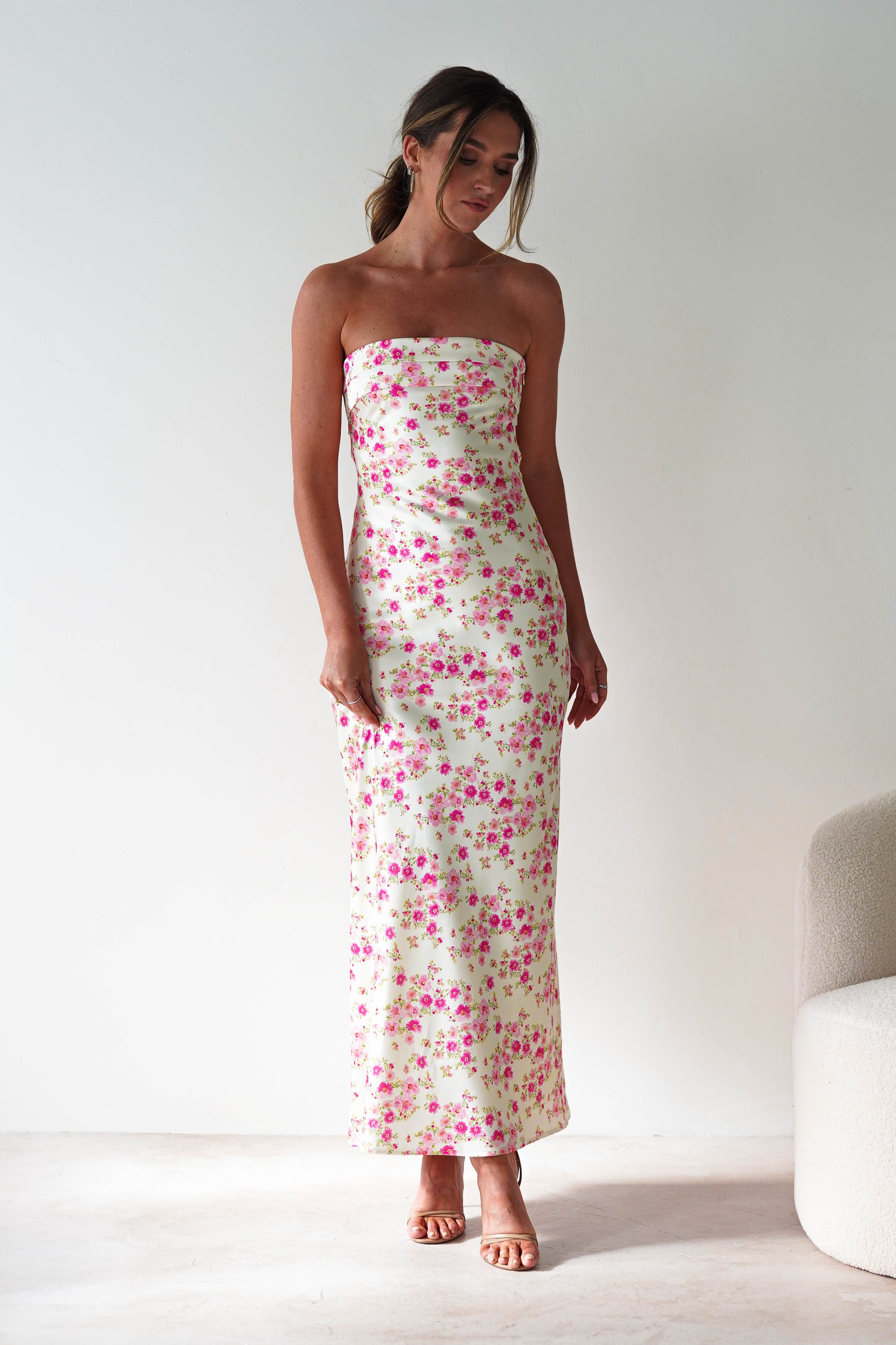 Blossom Floral Print Maxi Dress | Yellow | Oh Hello Clothing | XS (6)