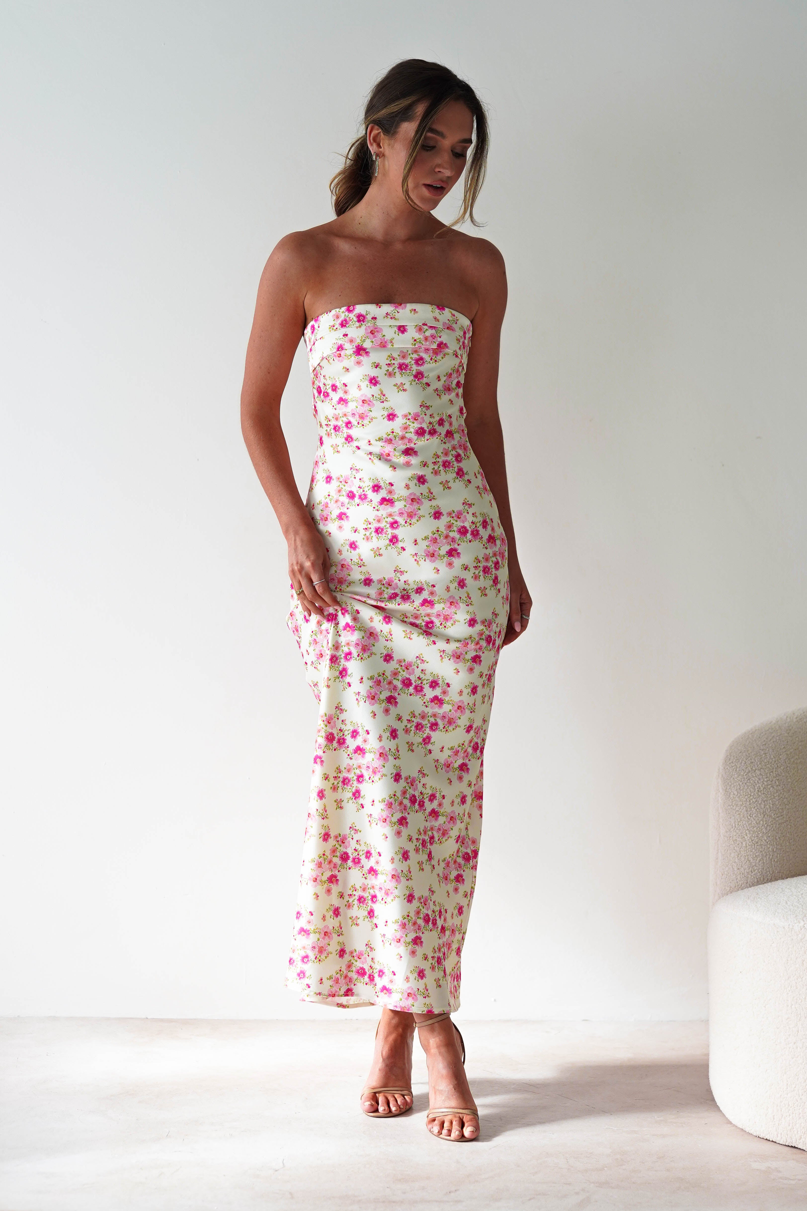 Blossom Floral Print Maxi Dress | Yellow | Oh Hello Clothing | XS (6)