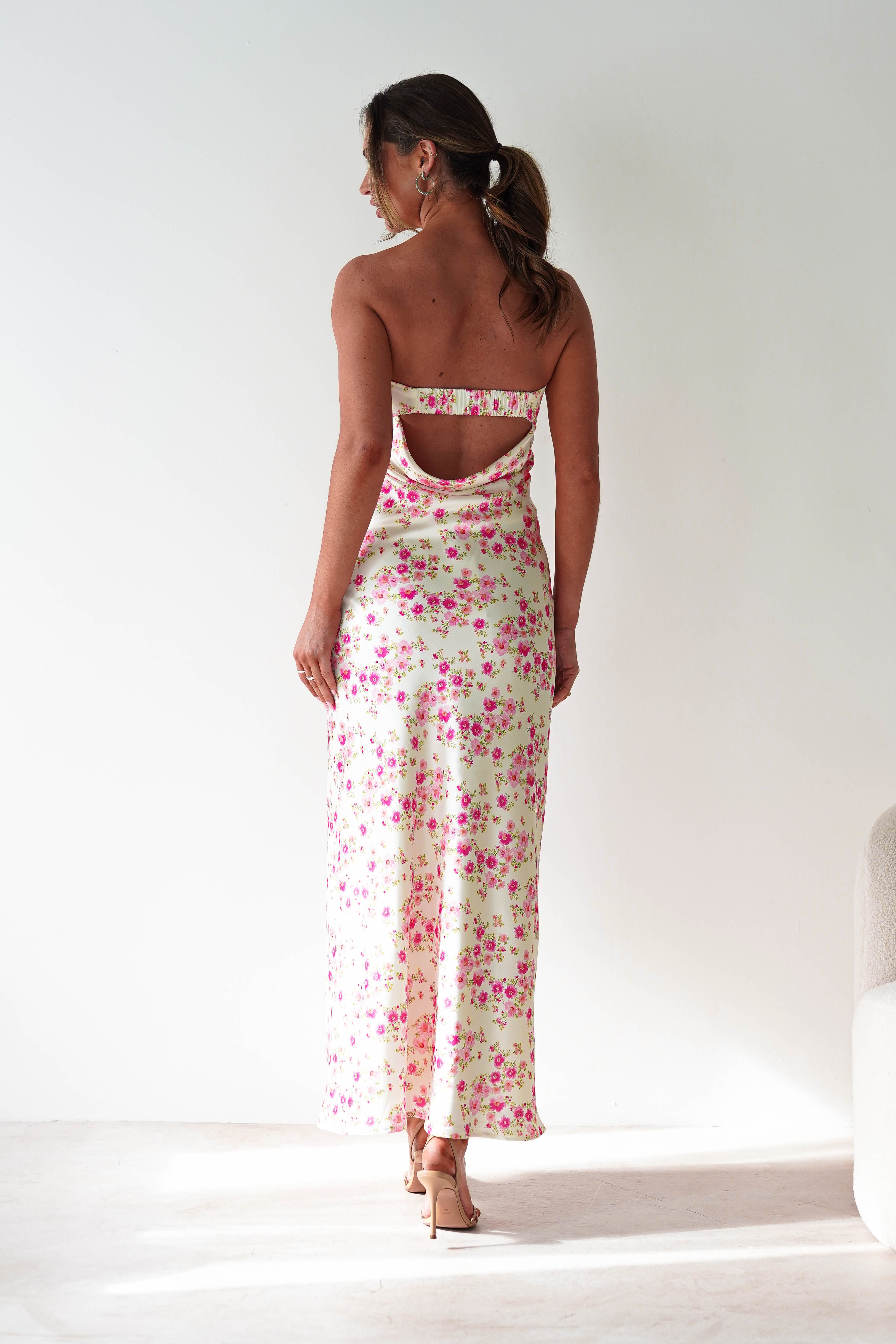 Blossom Floral Print Maxi Dress | Yellow | Oh Hello Clothing | XS (6)