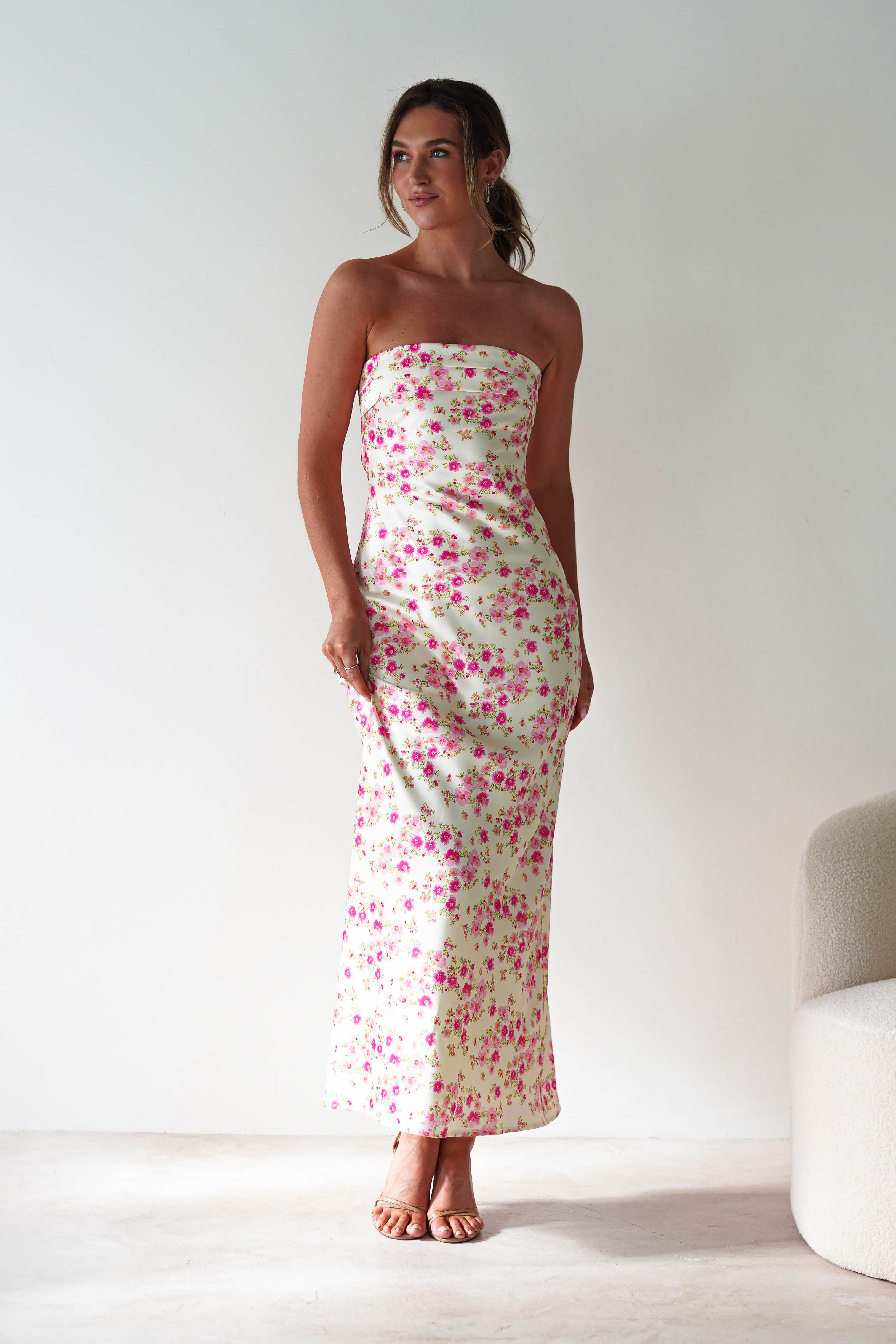 Blossom Floral Print Maxi Dress | Yellow | Oh Hello Clothing | XS (6)