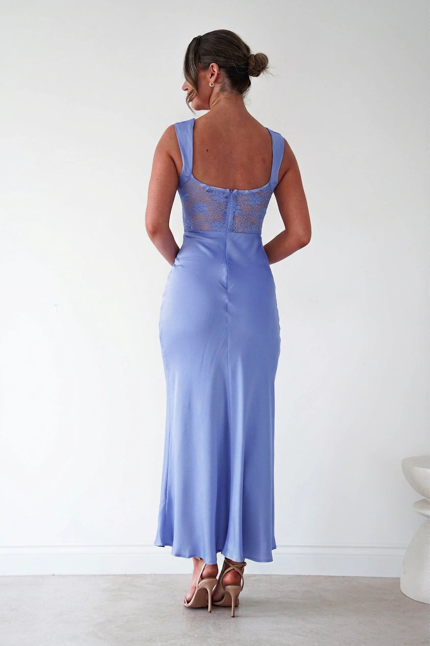 Oh Hello Clothing Women > Clothing > Dresses Cleo Lace Detail Maxi Dress | Blue