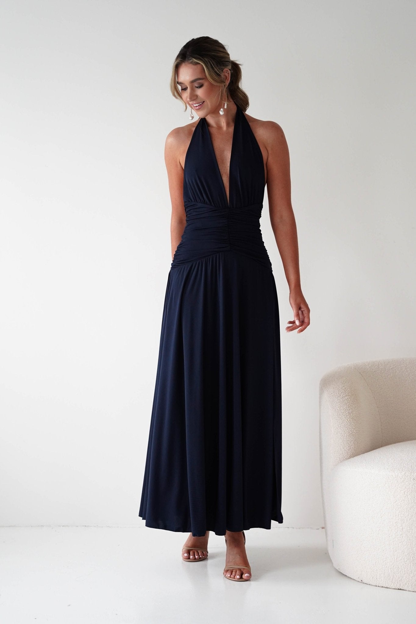 Denise Halternack Maxi Dress | Navy | Wedding Guest Dresses | Oh Hello Clothing