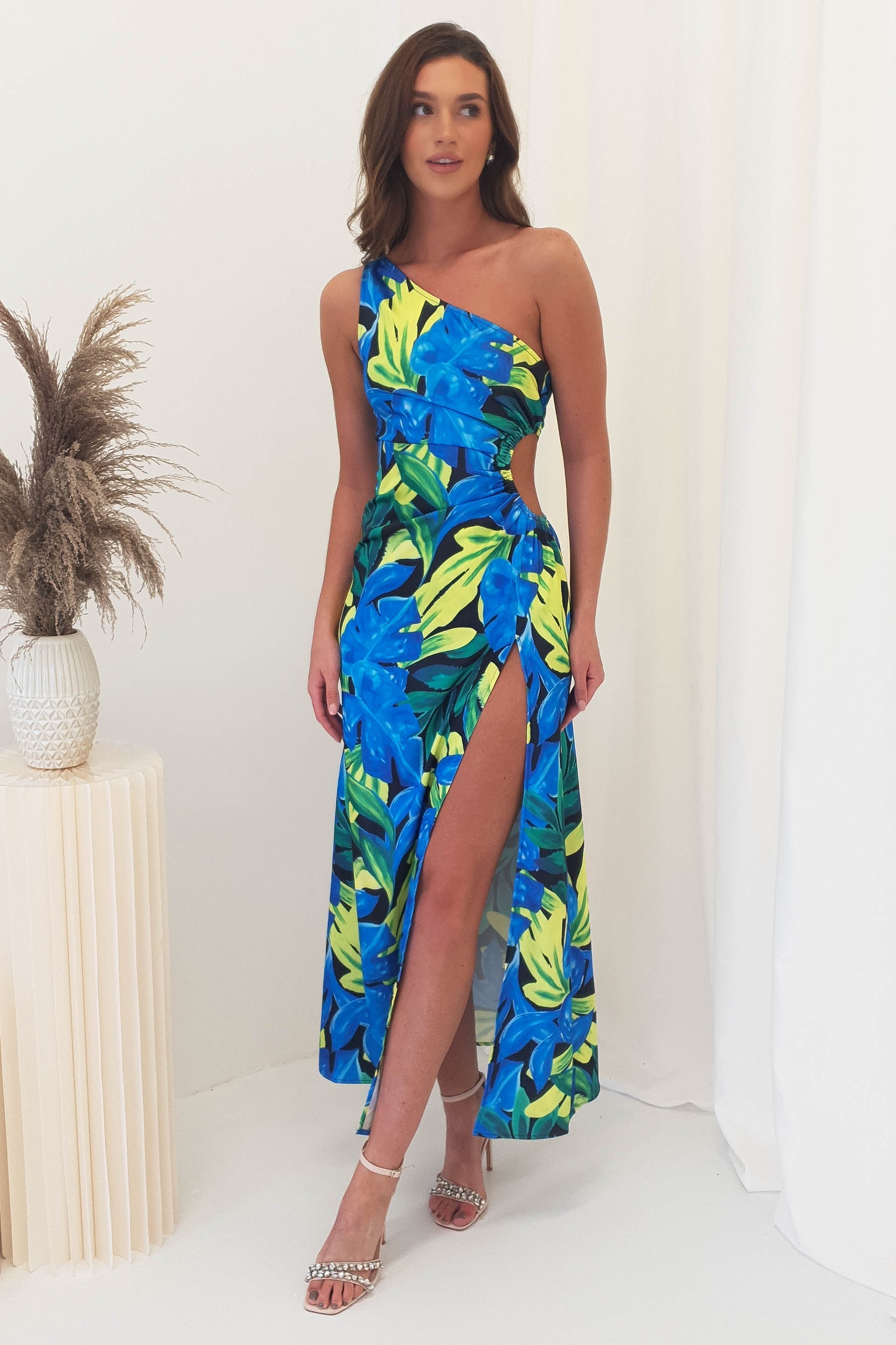 Mixed print 2025 maxi dress