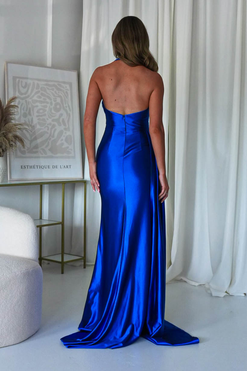 Daniella Halterneck Gown | Royal Blue
