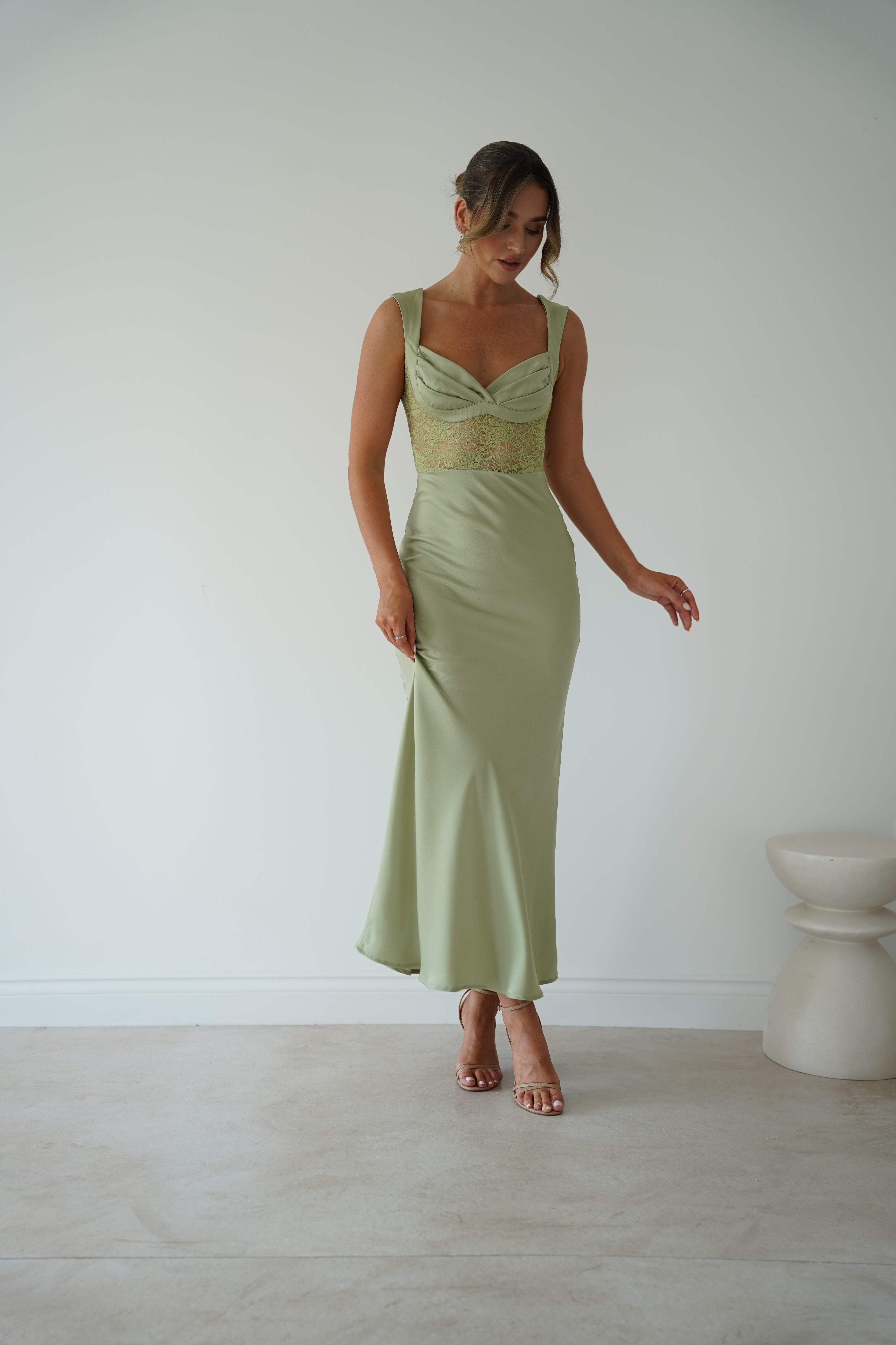 Oh Hello Clothing Women > Clothing > Dresses * DONE GREEN LACE CUT OUT