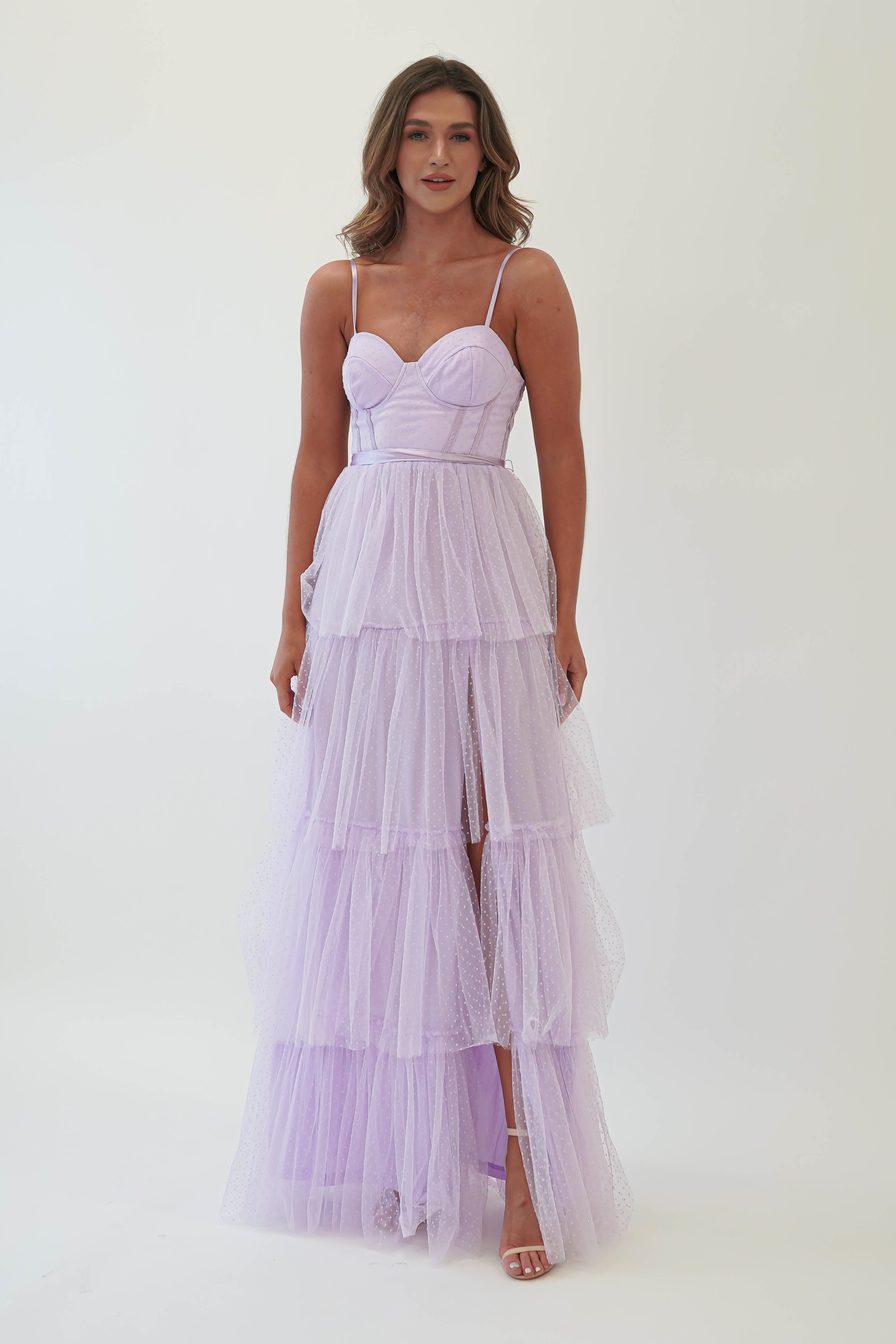 Geeniva Tulle Maxi Dress | Lavendar - Oh Hello Clothing