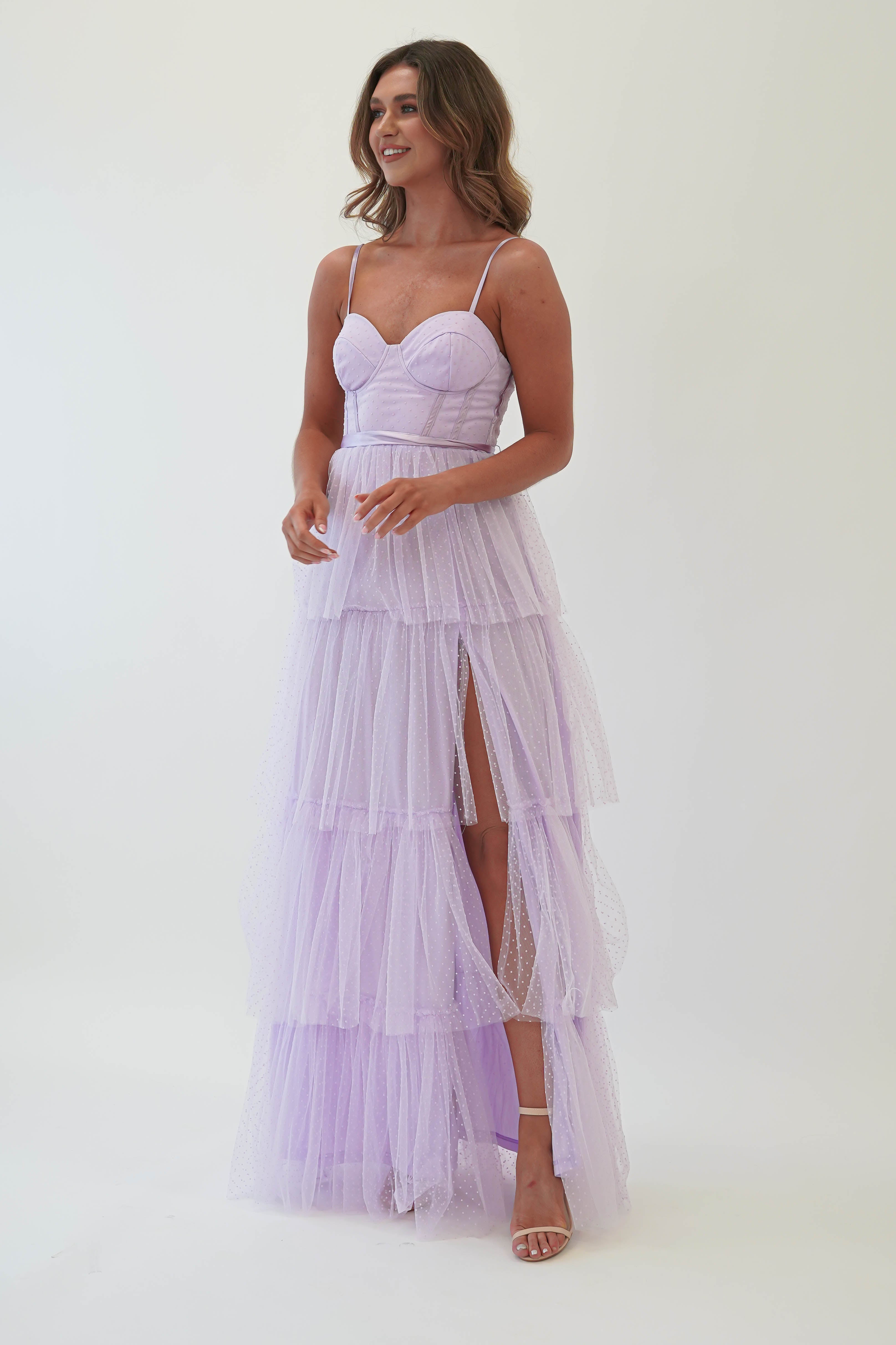 Geeniva Tulle Maxi Dress | Lavendar - Oh Hello Clothing