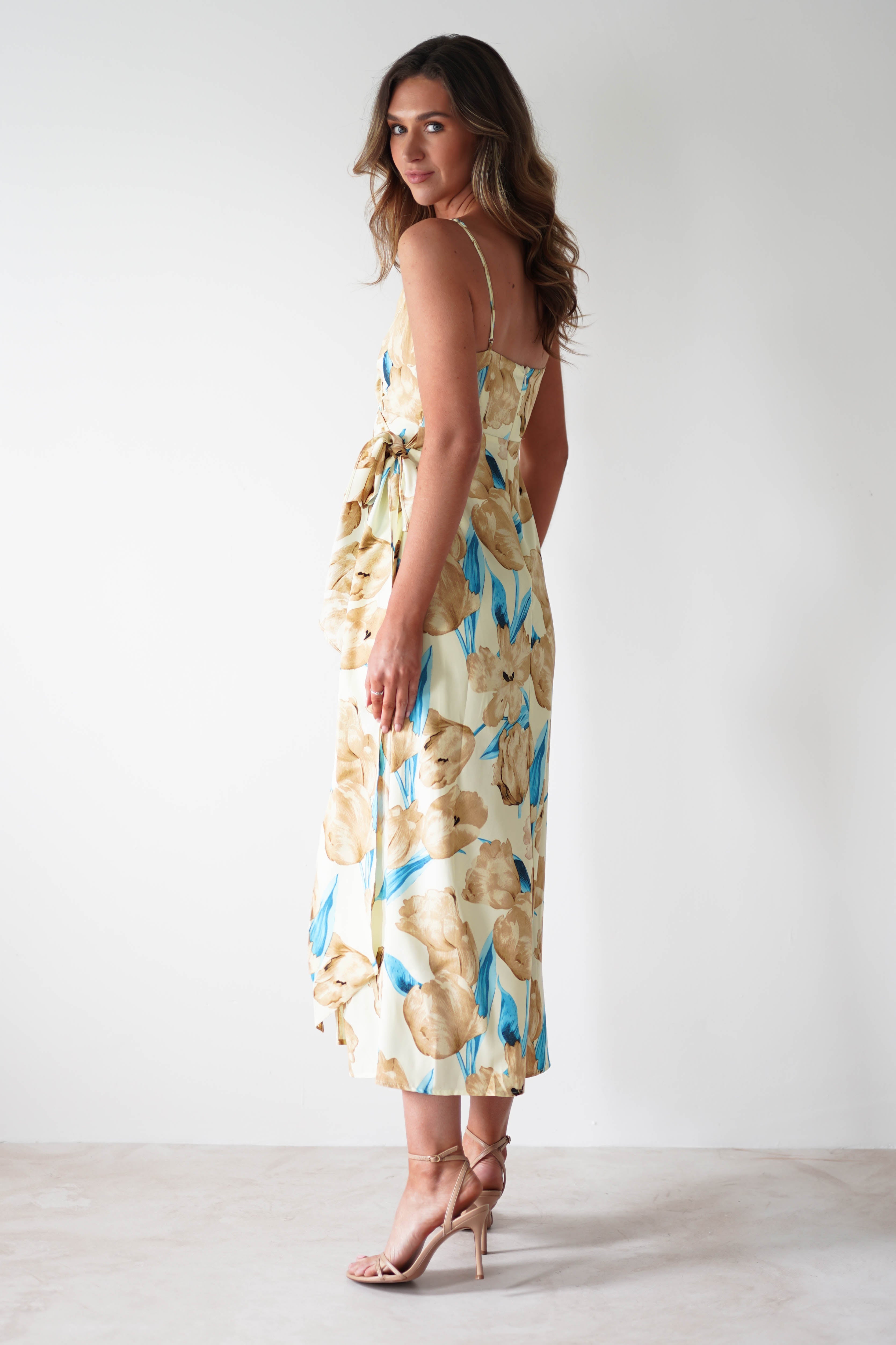 Sarah Floral Print Midaxi Wrap Dress | Mixed Print - Oh Hello Clothing