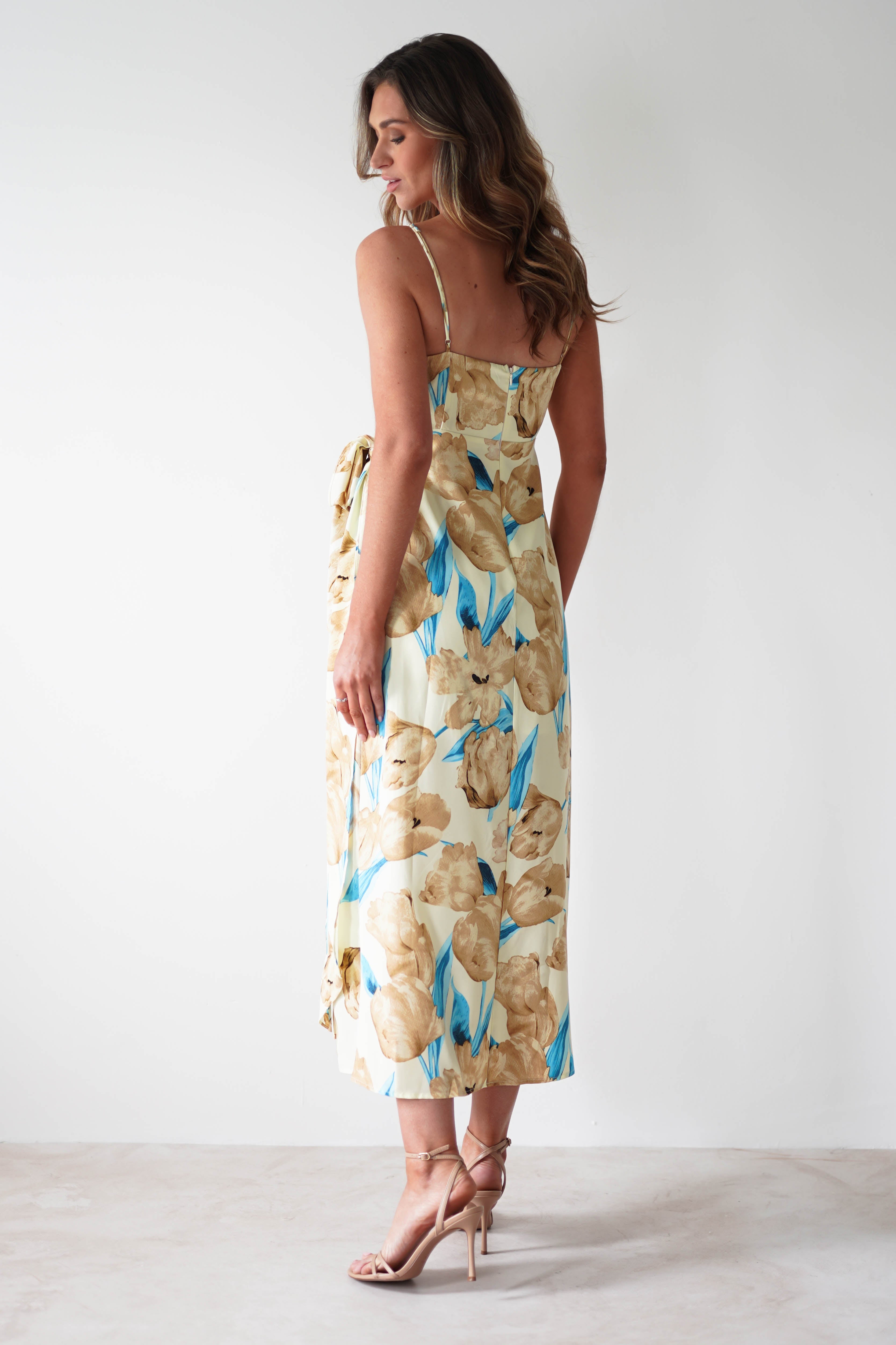 Sarah Floral Print Midaxi Wrap Dress | Mixed Print - Oh Hello Clothing