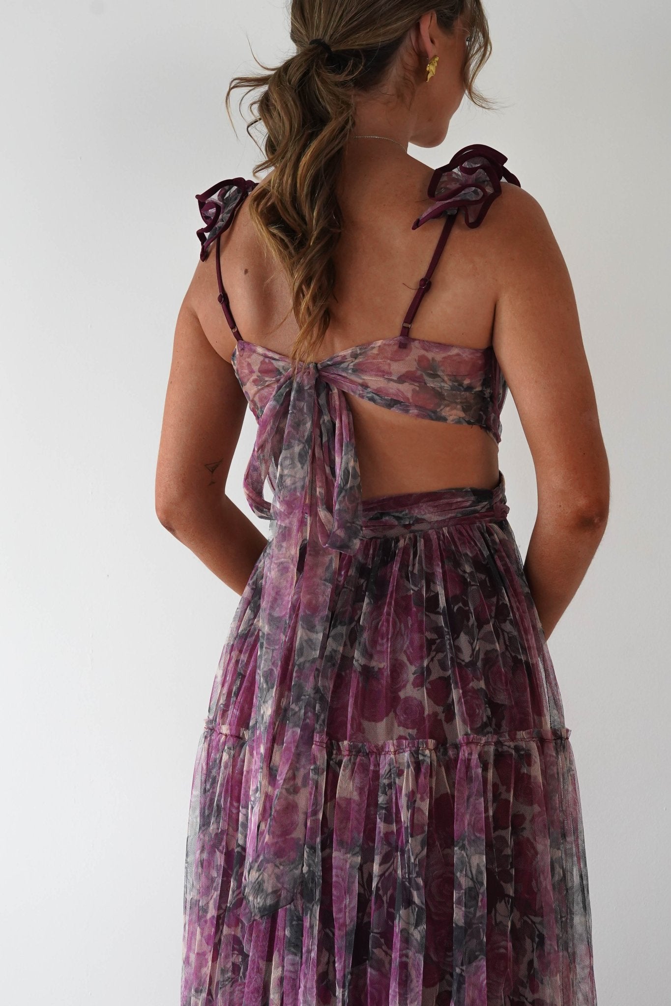 Flirtini Floral Tulle Maxi Dress | Mixed Print | Oh Hello Clothing | S (8)