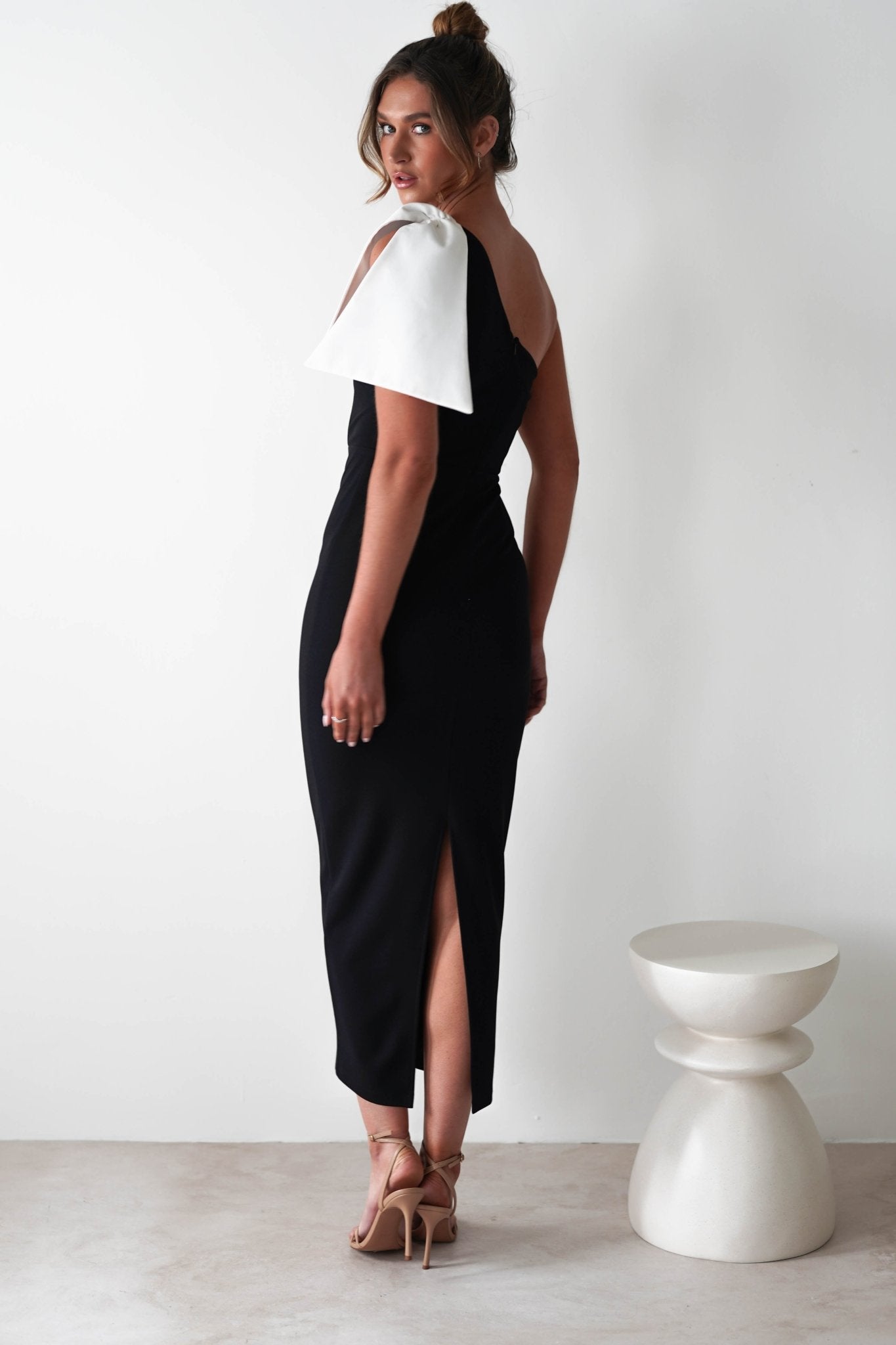 Freyja Bodycon Midi Dress | Black | Oh Hello Clothing | XS (6)