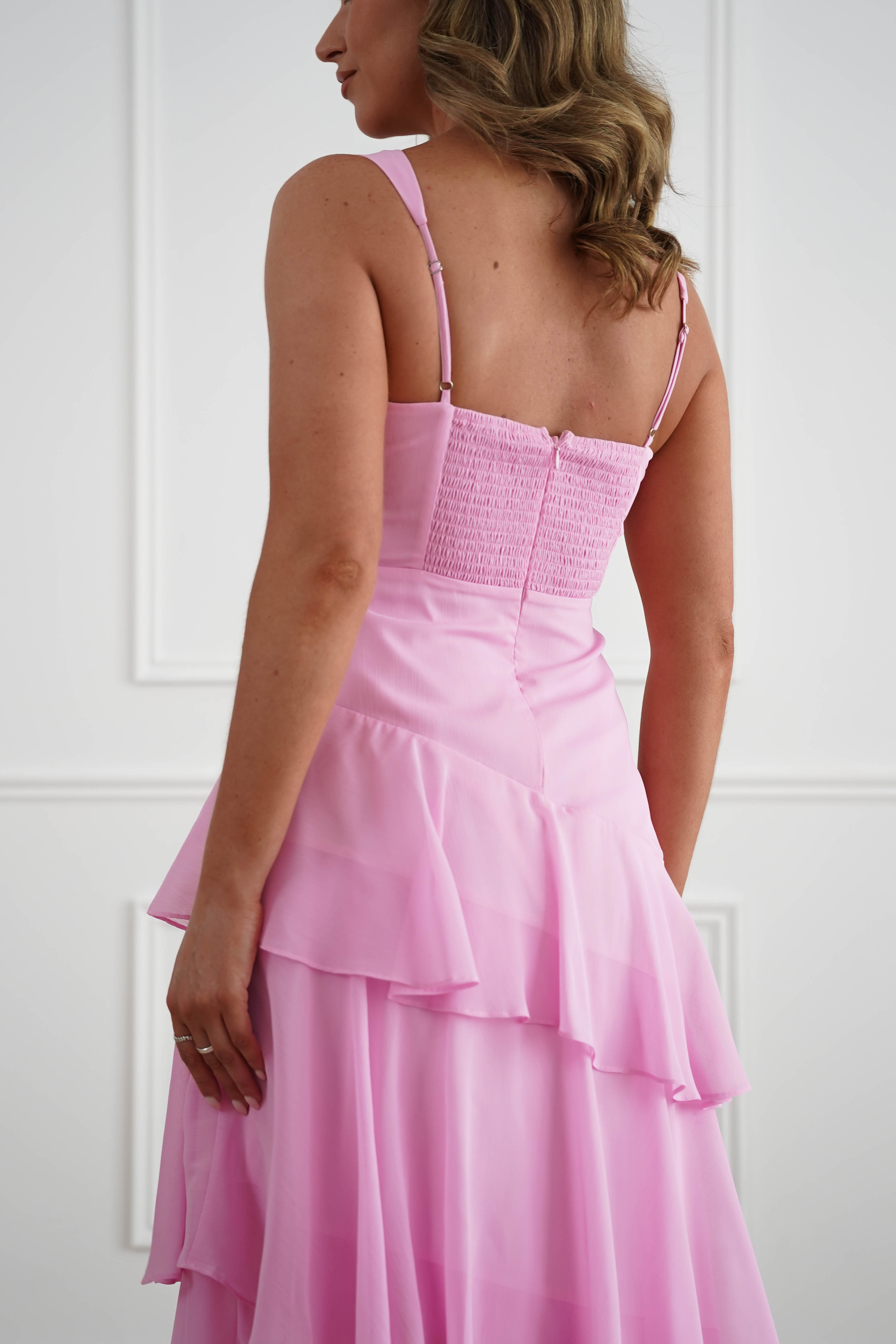 Oh Hello Clothing Women > Clothing > Dresses Karey Tiered Maxi Dress | Pink
