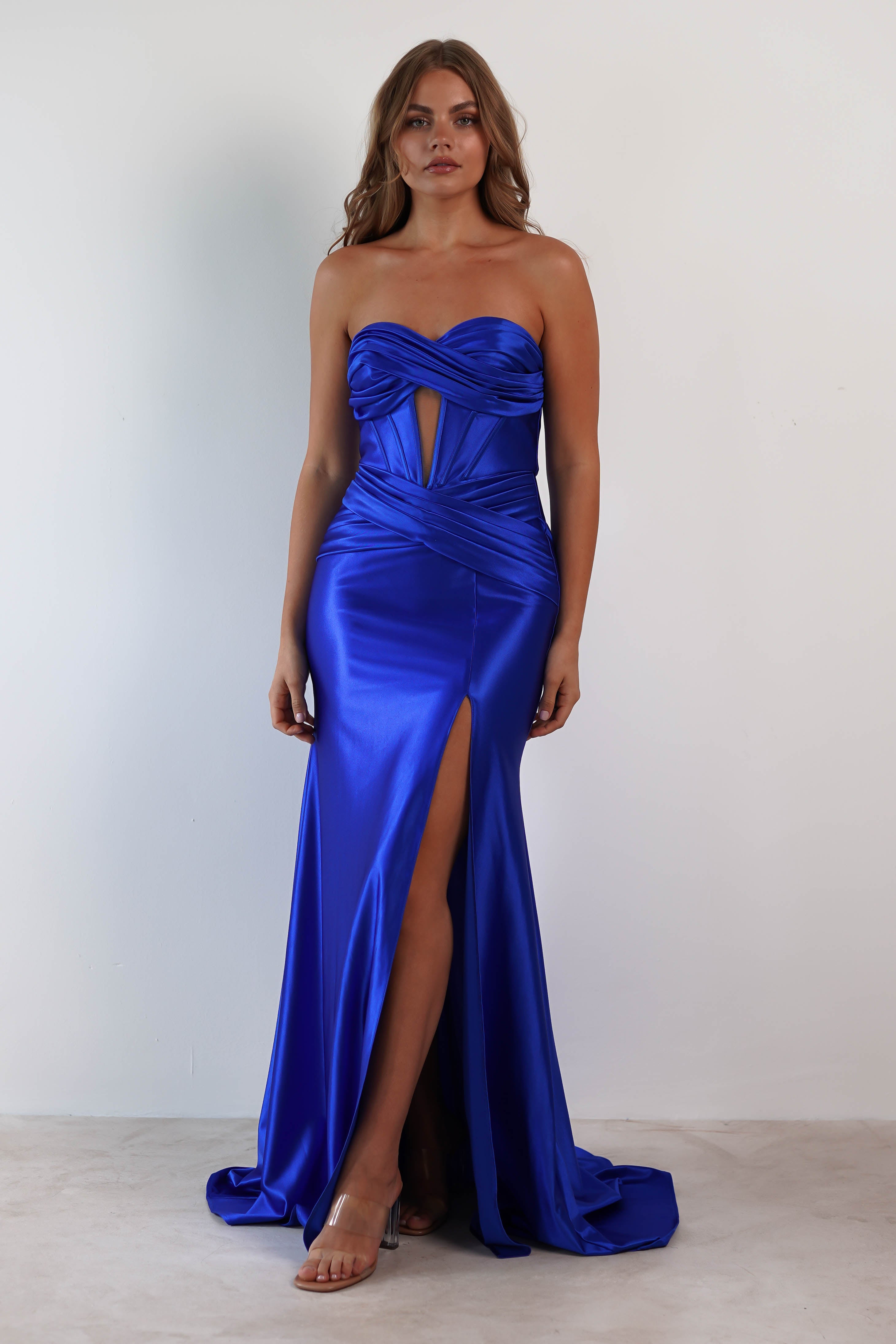 Karra Bodycon Strapless Gown | Royal Blue | Oh Hello Clothing | S (8)