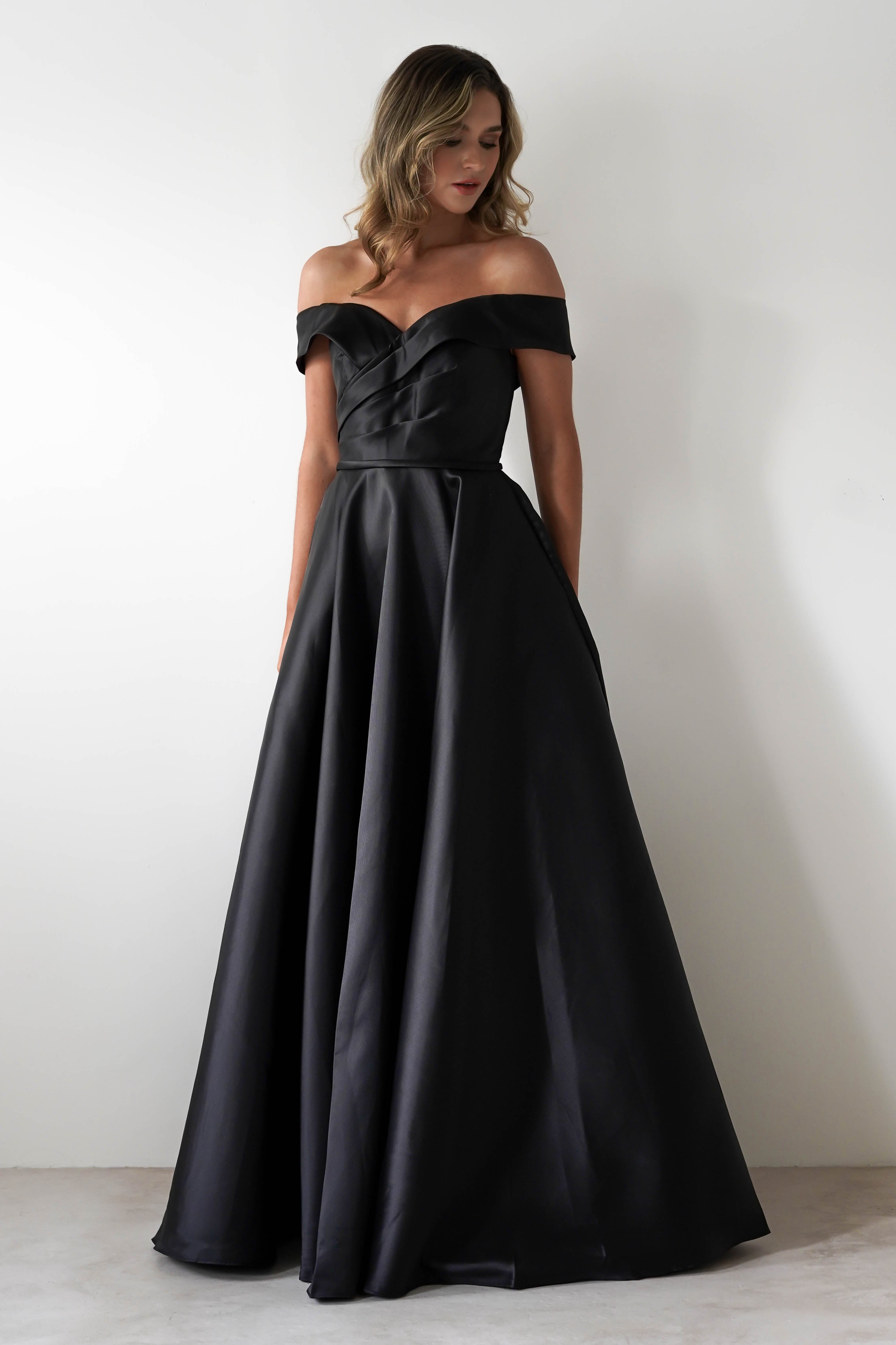 F&P On Sale Katniss Off The Shoulder Gown | Black