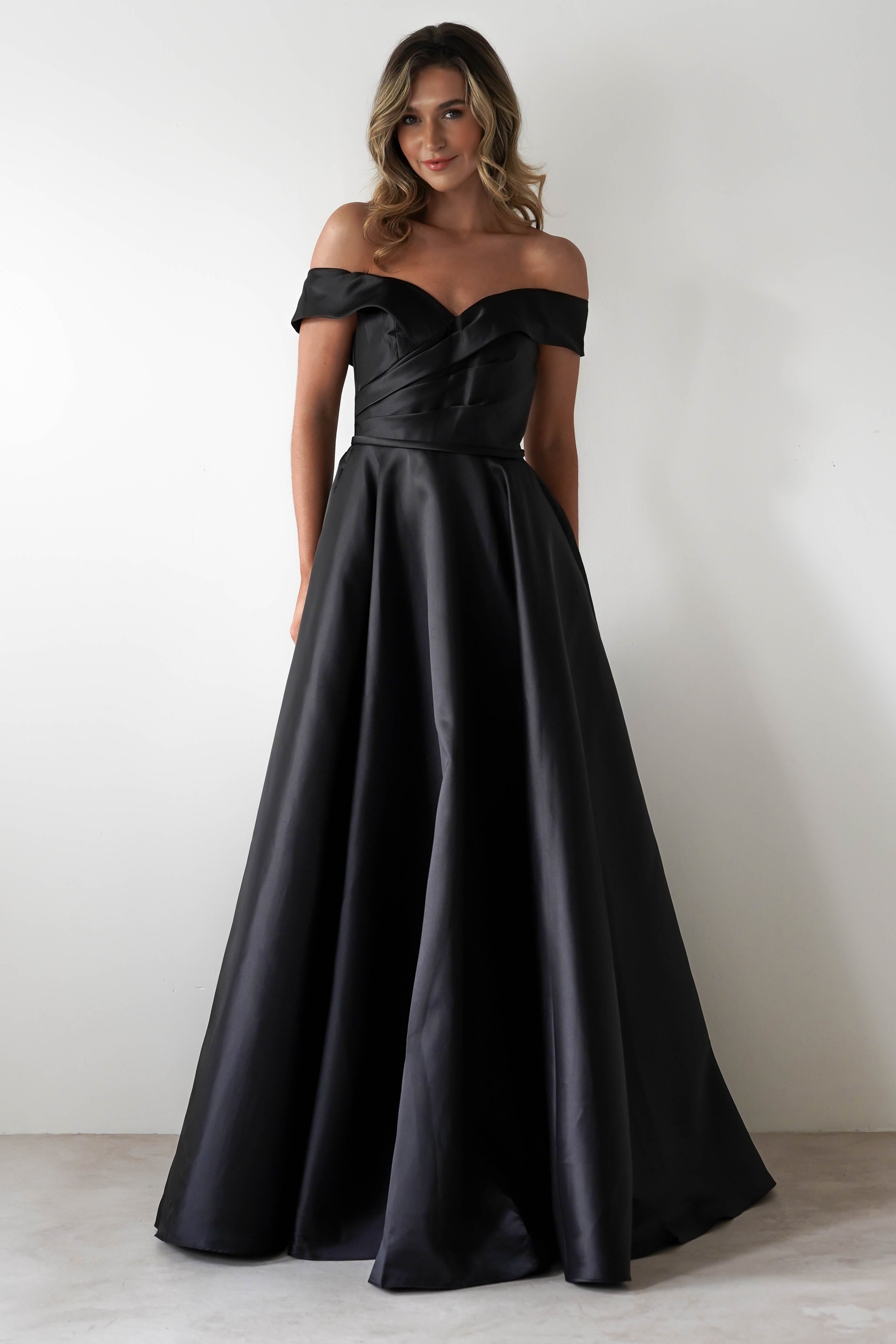 F&P On Sale Katniss Off The Shoulder Gown | Black