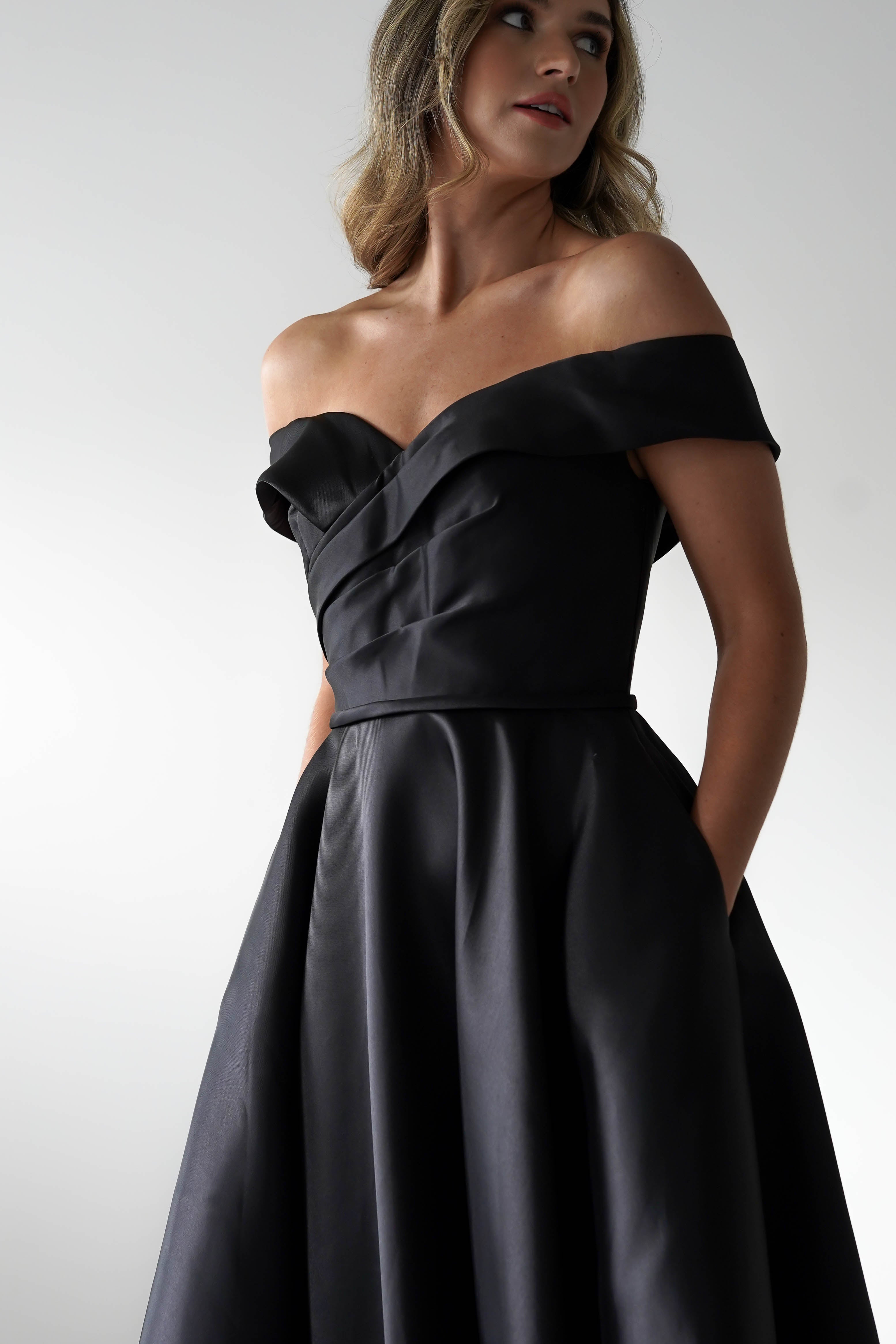 F&P On Sale Katniss Off The Shoulder Gown | Black