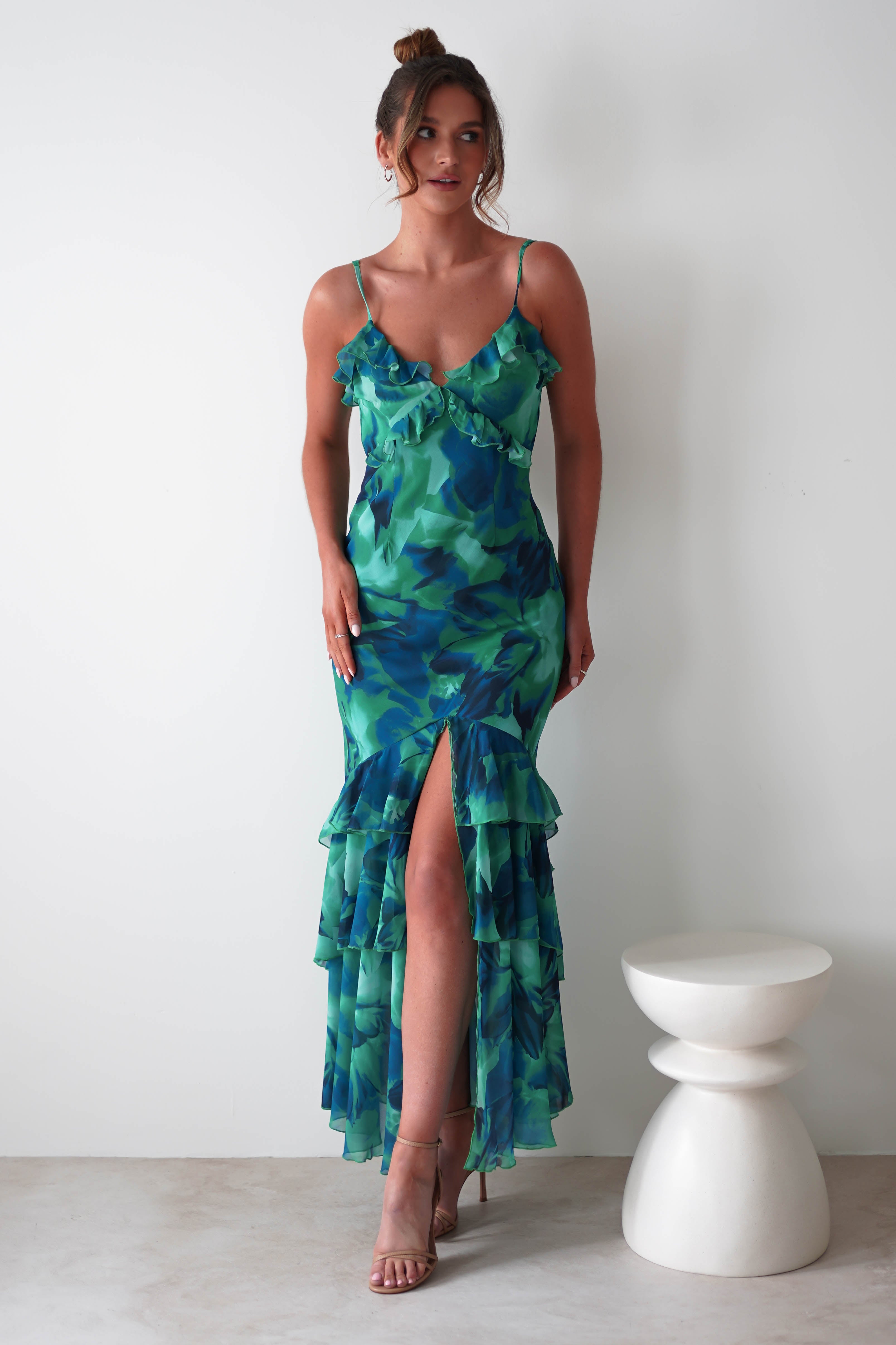 Tahiti Printed Maxi Dress | Mixed Print