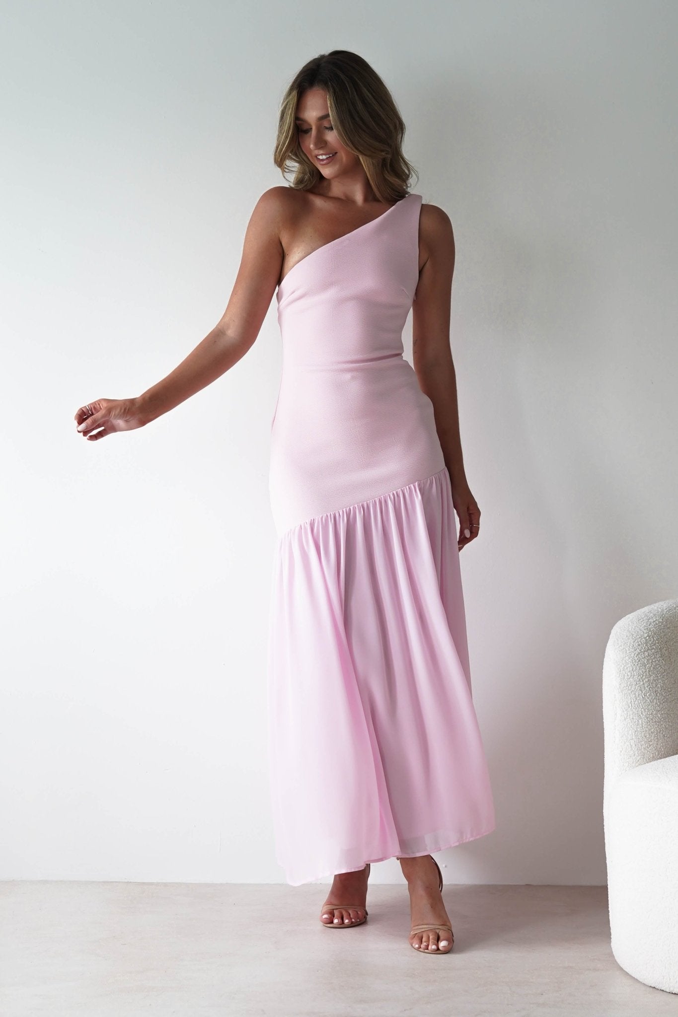 Larson Bodycon Maxi Dress | Pink | Oh Hello Clothing | XS (6)