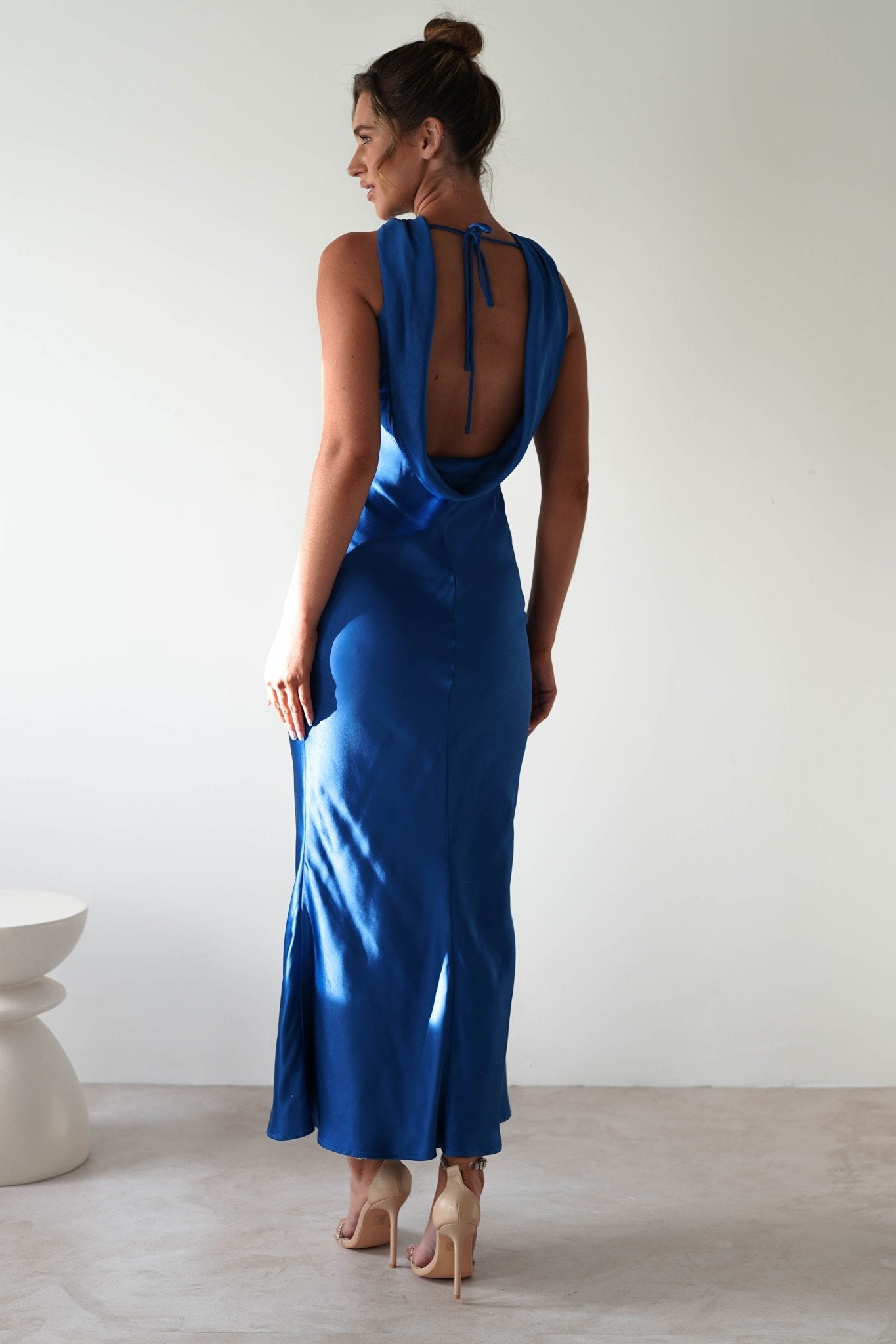 Lauryn Halter Neck Maxi Dress | Cobalt Blue | Oh Hello Clothing | XS (6)