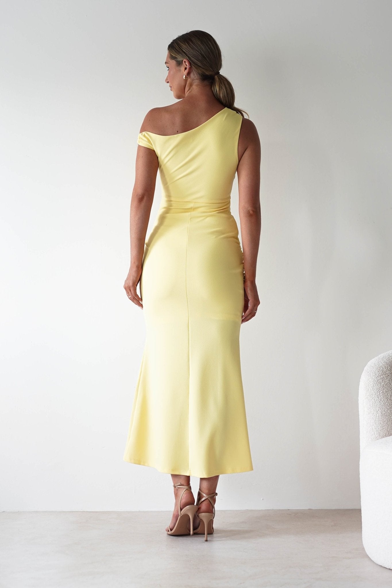 Libra Bodycon Maxi Dress | Yellow | Oh Hello Clothing | XS (6)