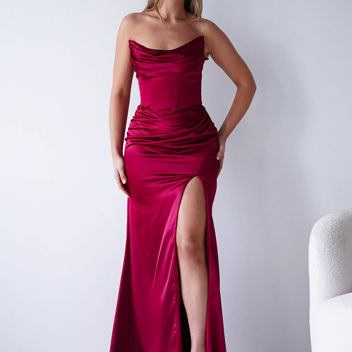 silk v neck dress Sleek Satin V-Neck For Prom With Beading And Lace-Up Back made in cotton This striking homecoming dress US Child Size:6m Last summer vs this
