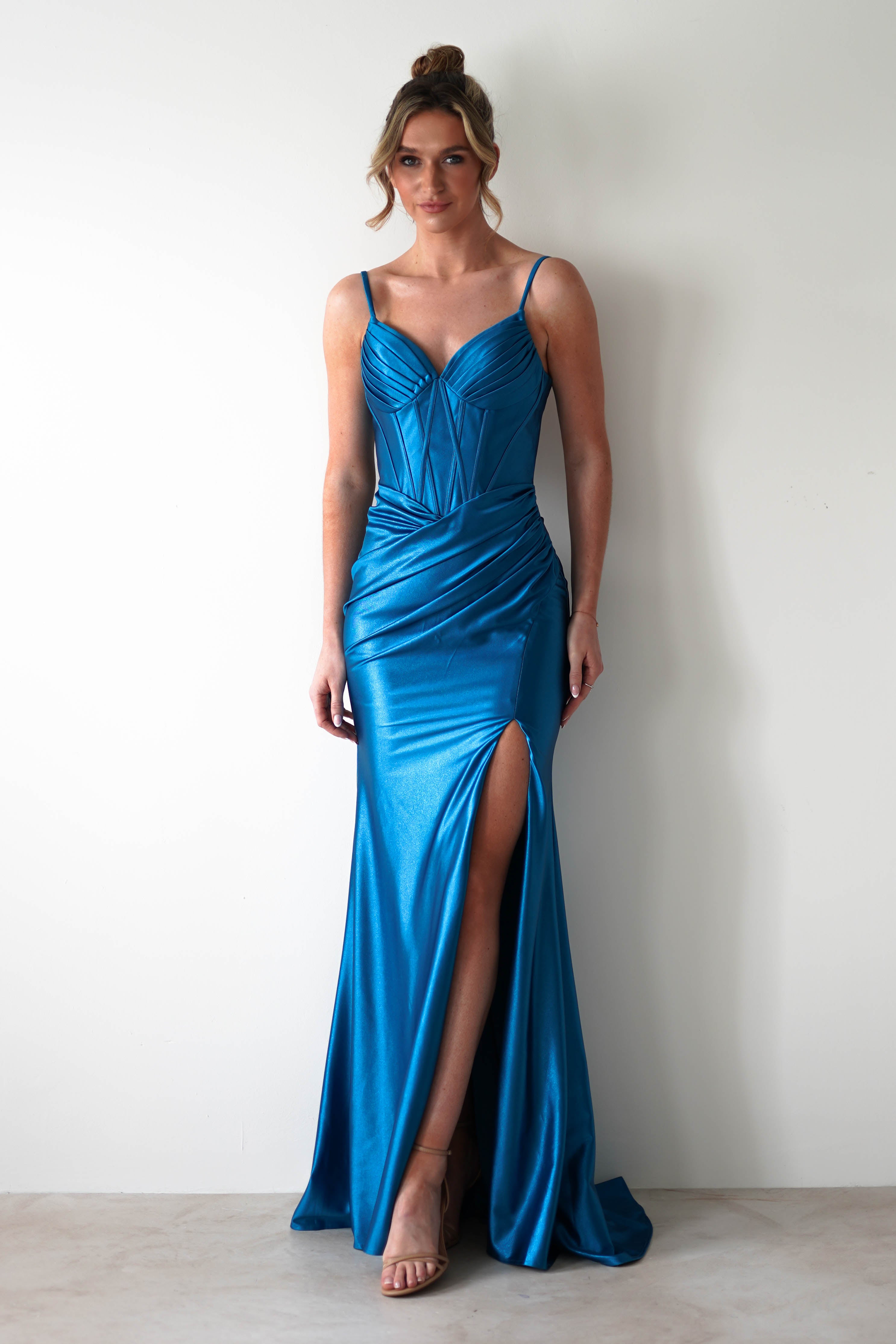 Meaghan Bodycon Gown | Turquoise | Oh Hello Clothing | S (8)
