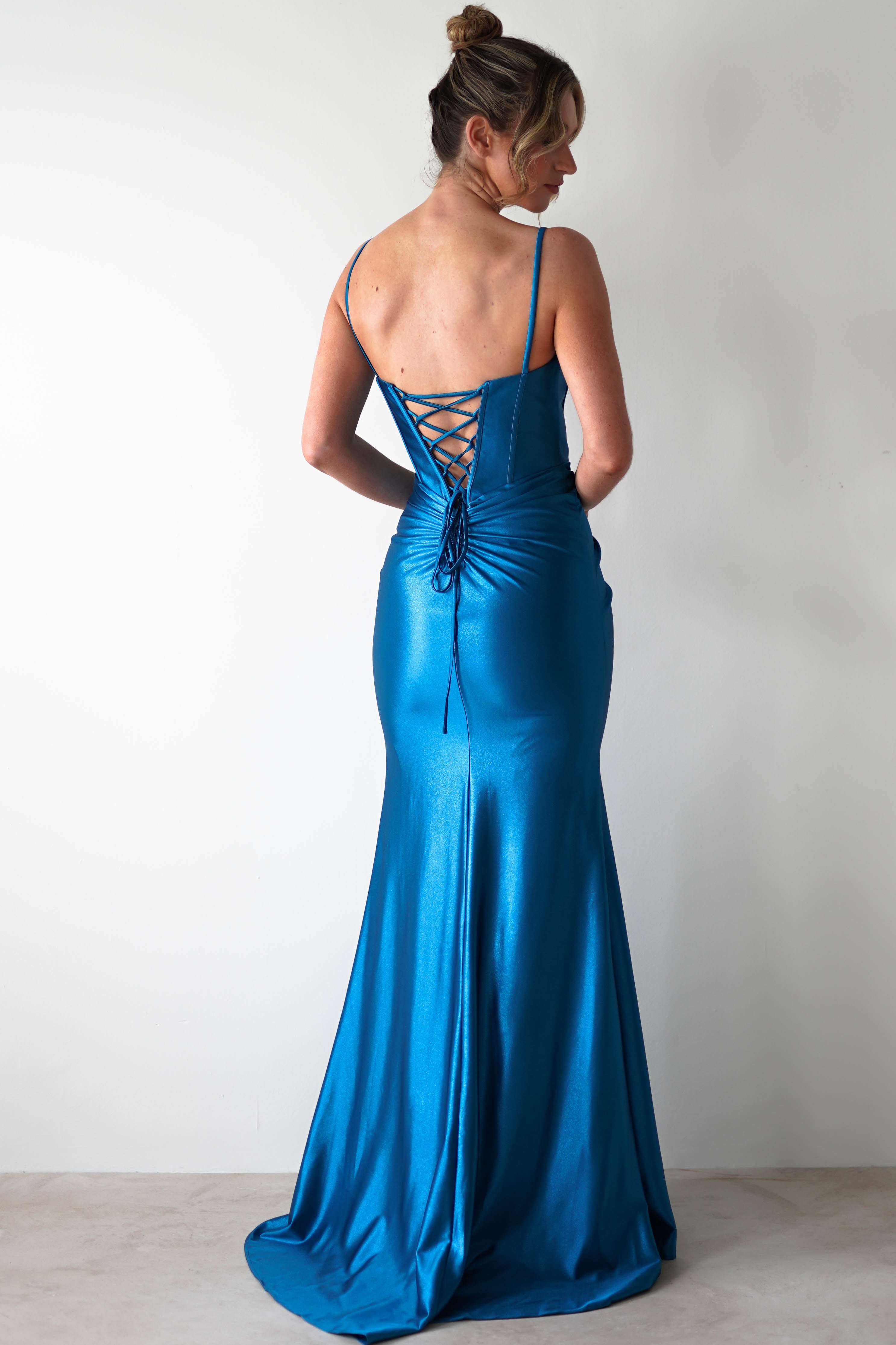 Meaghan Bodycon Gown | Turquoise | Oh Hello Clothing | S (8)