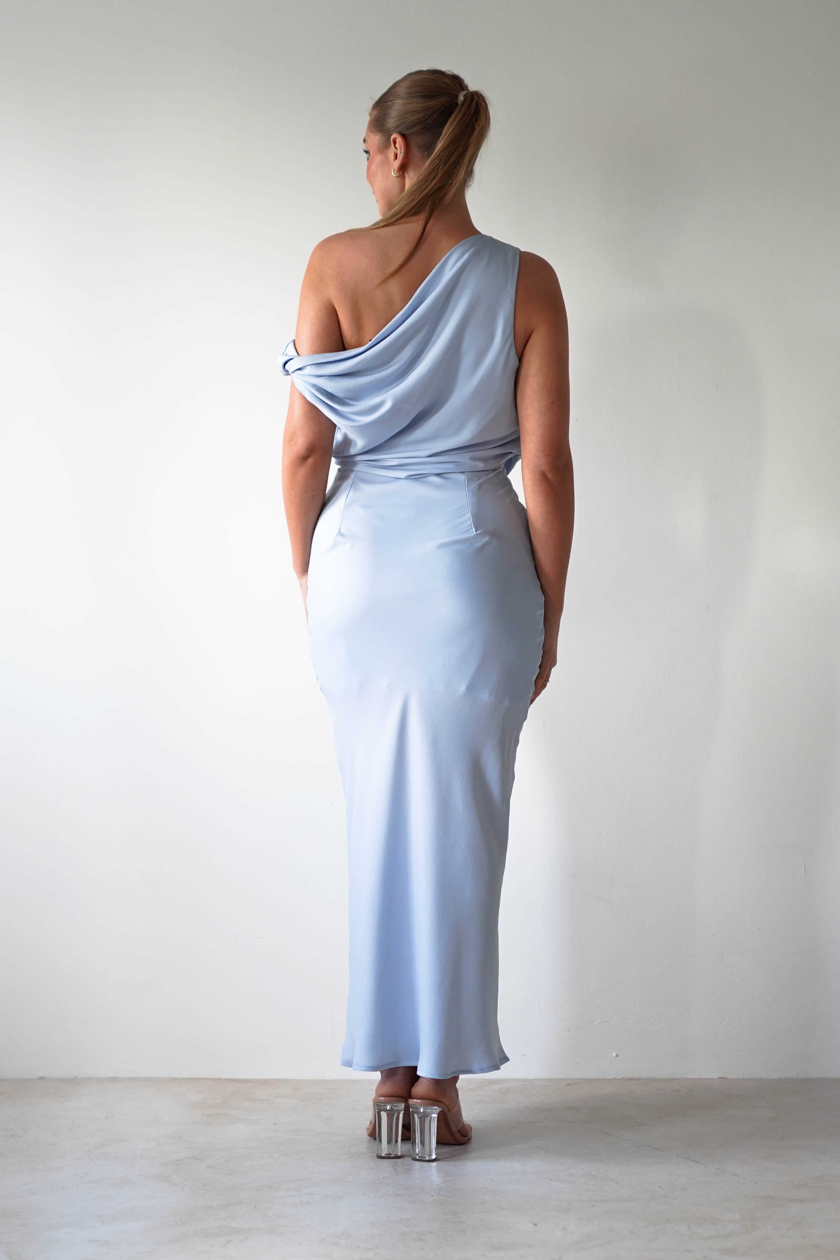 Odelle Soft Off The Shoulder Maxi | Blue - Oh Hello Clothing