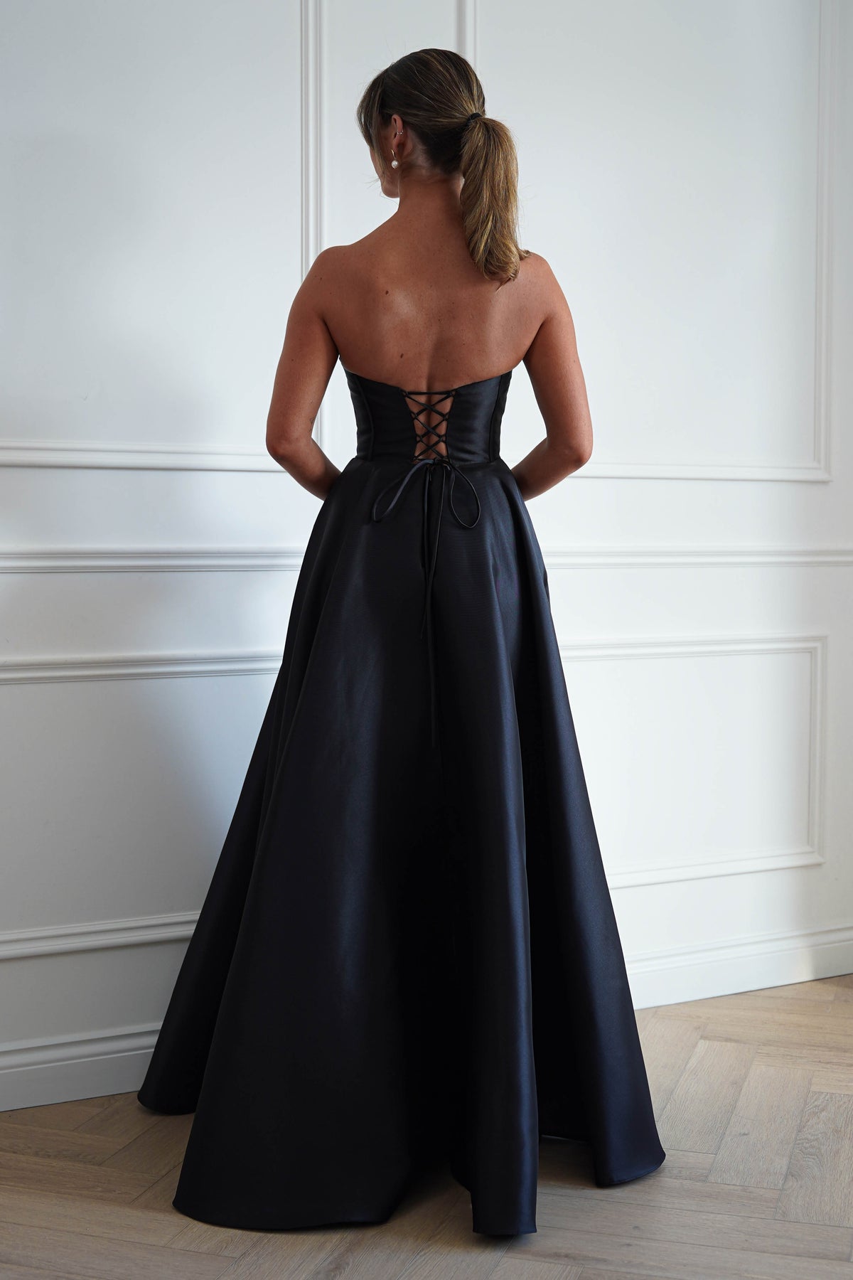 Oh Hello Clothing Dresses > Prom Dresses Pepper Strapless A-Line Maxi Gown | Black