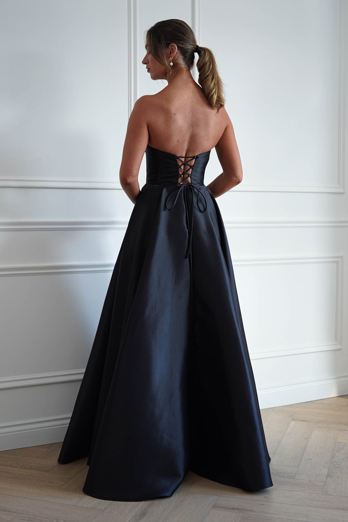 Oh Hello Clothing Dresses > Prom Dresses Pepper Strapless A-Line Maxi Gown | Black