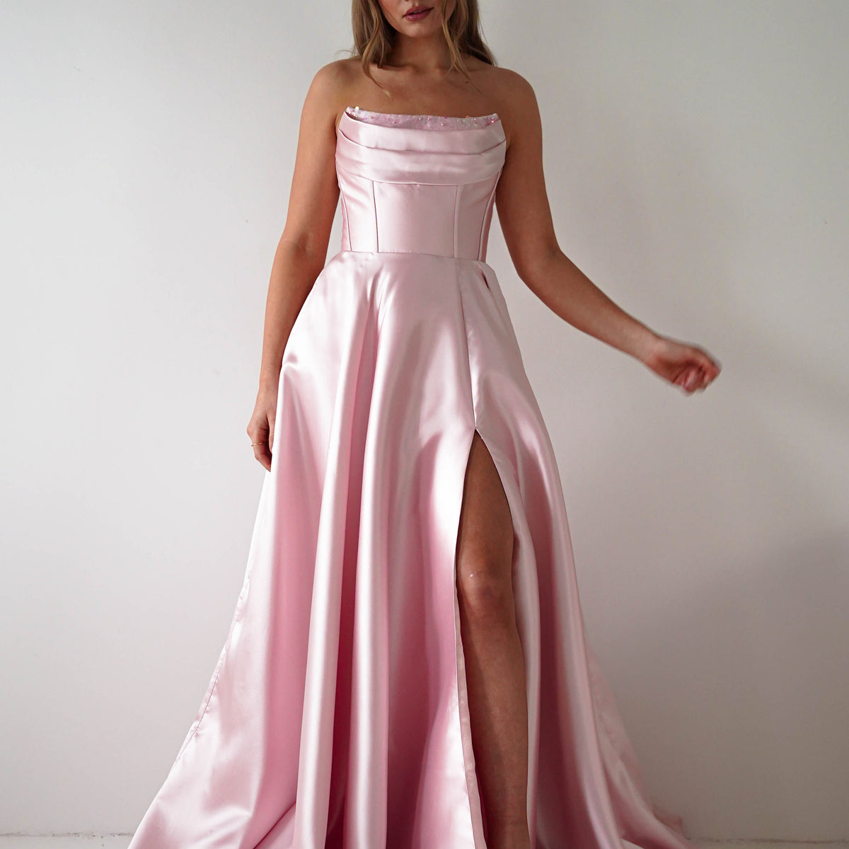 debs dresses pink Cassie Strapless Corset Maxi Dress Debs Dresses Pink And Diamonds