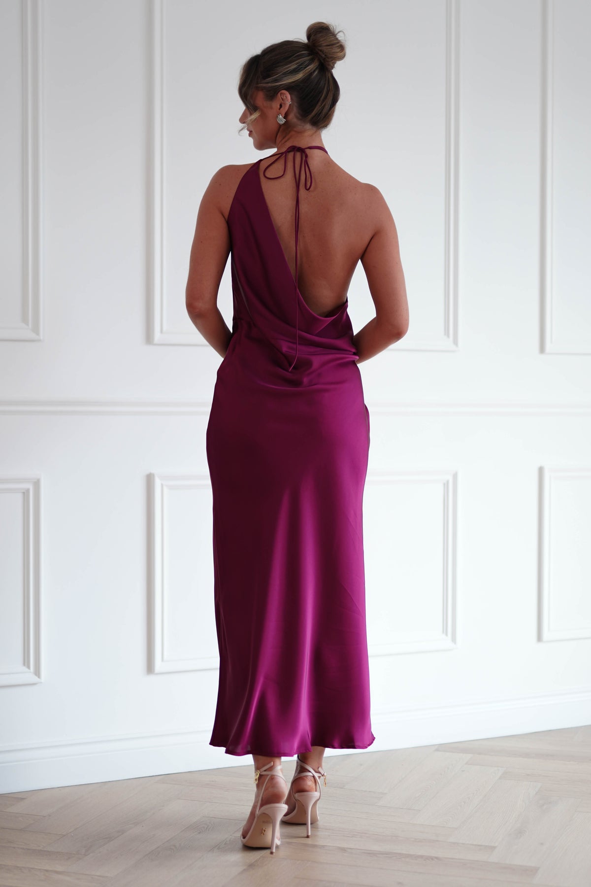 Oh Hello Clothing Women > Clothing > Dresses Polina Backless Maxi Dress | Wine