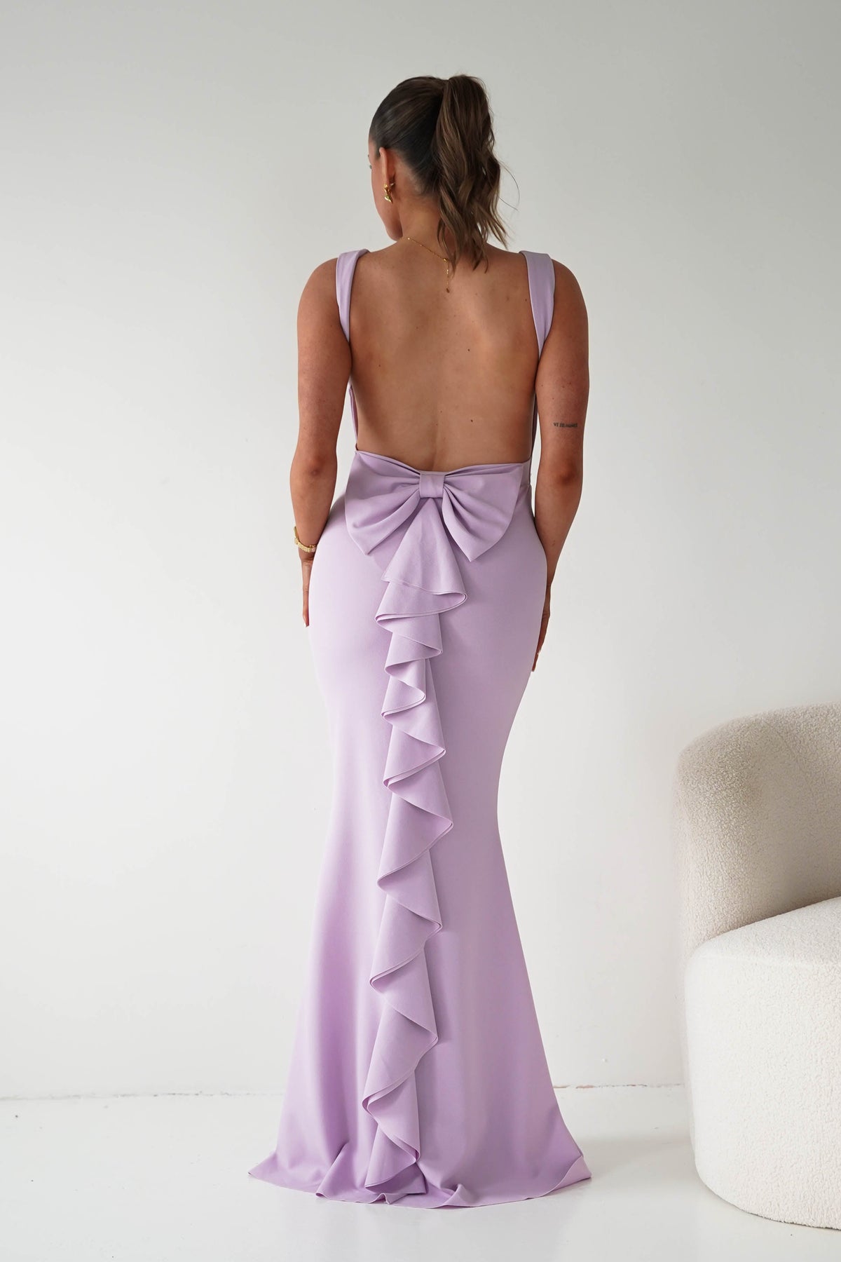 Oh Hello Clothing Women > Clothing > Dresses Samantha Bow Detail Maxi Dress | Lilac