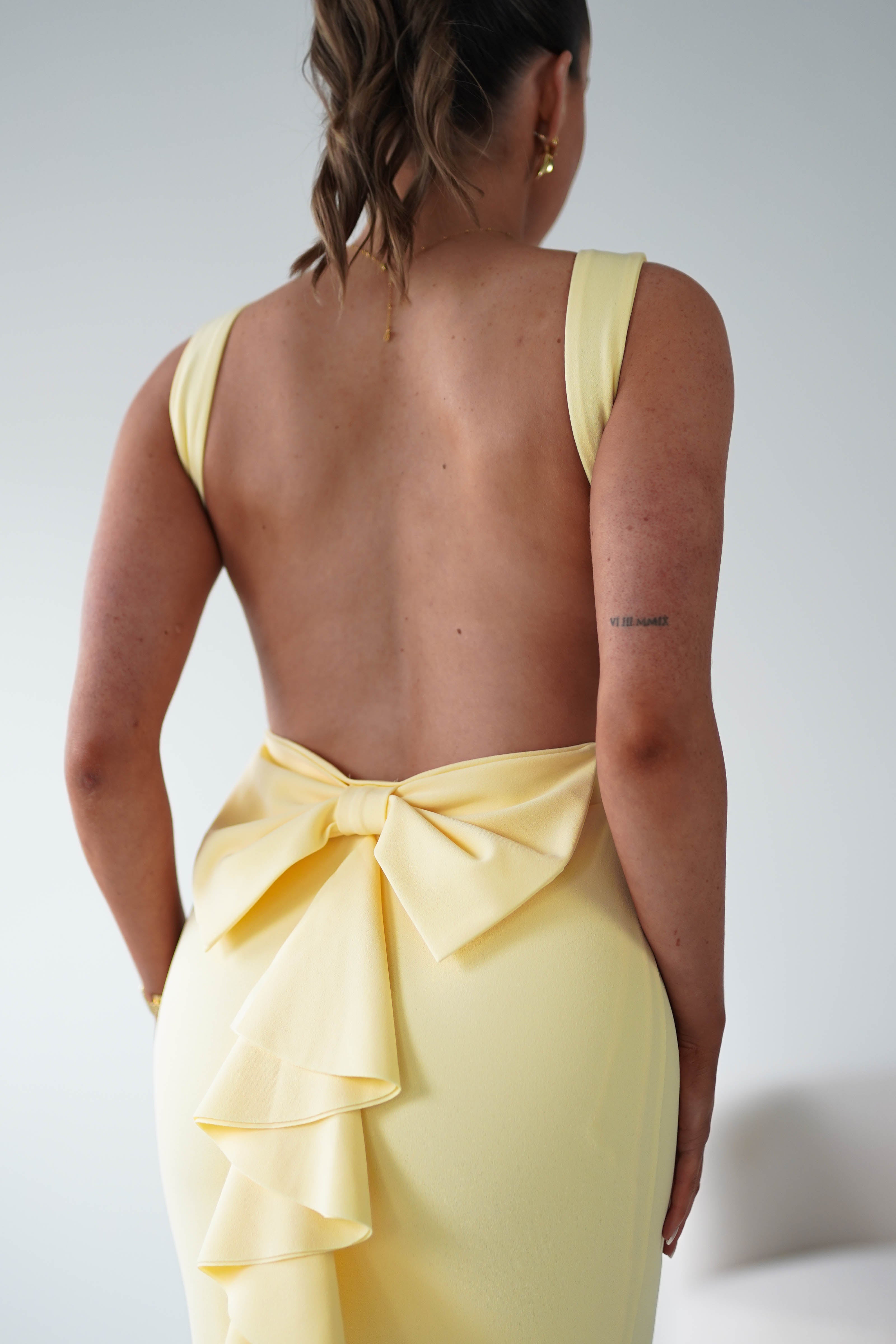 Oh Hello Clothing Women > Clothing > Dresses Samantha Bow Detail Maxi Dress | Yellow