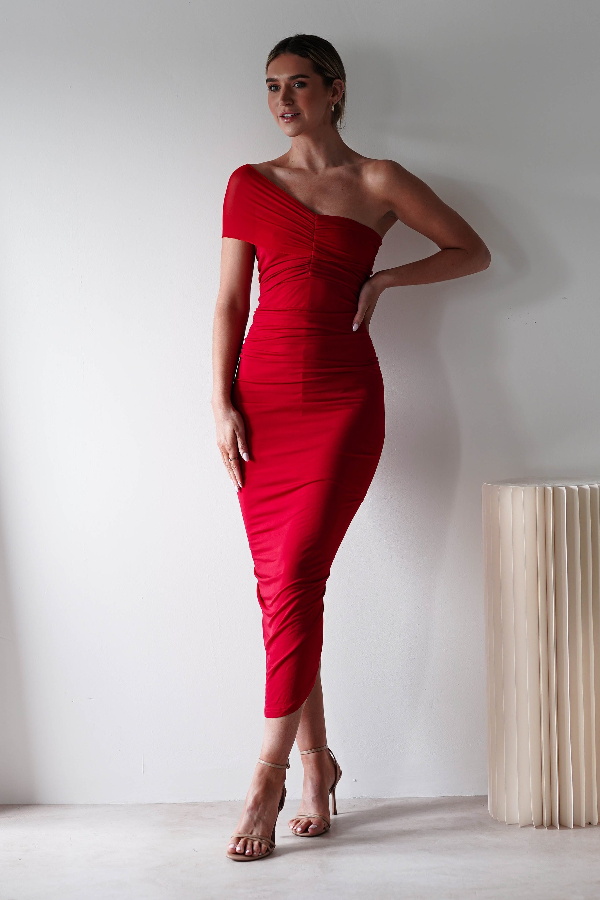 red midi bodycon dress Sania Color & Hardware:Red & Silver 26 Women Collection Multiway Maxi Dress Navy Spaghetti straps (adjustable) Ribbed