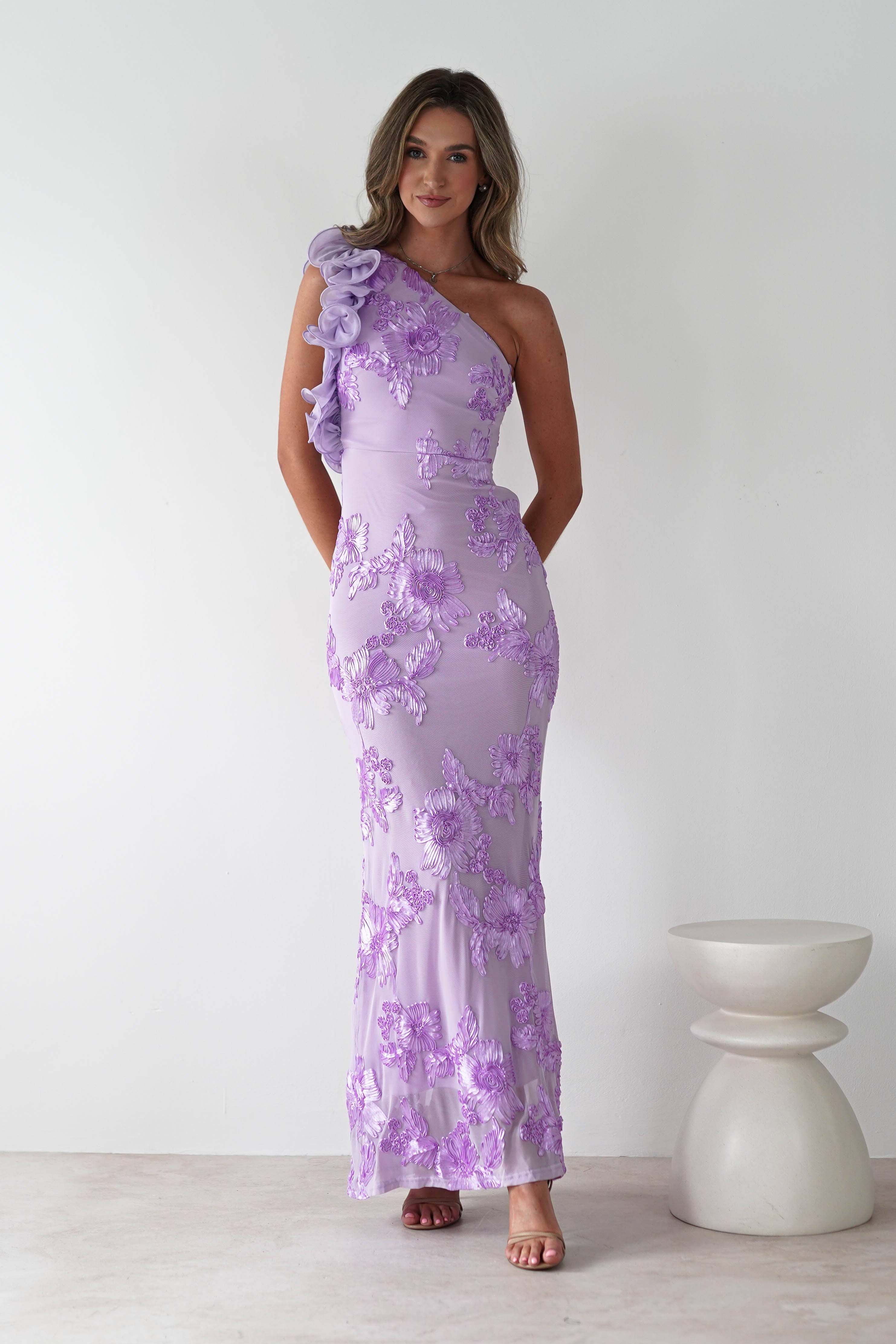 Siren Bodycon Maxi Dress | Lilac | Oh Hello Clothing | XS (6)
