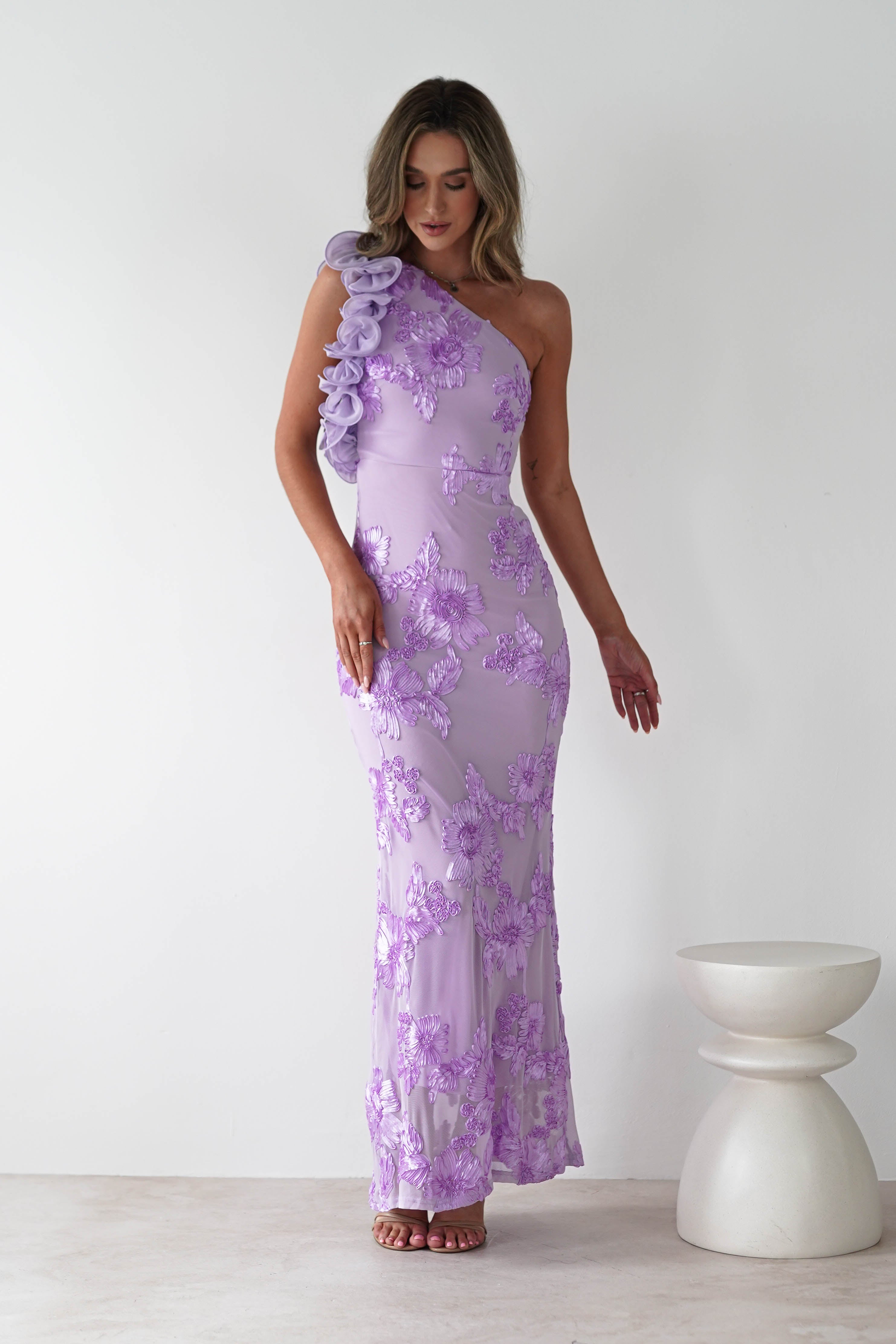 Siren Bodycon Maxi Dress | Lilac | Oh Hello Clothing | XS (6)