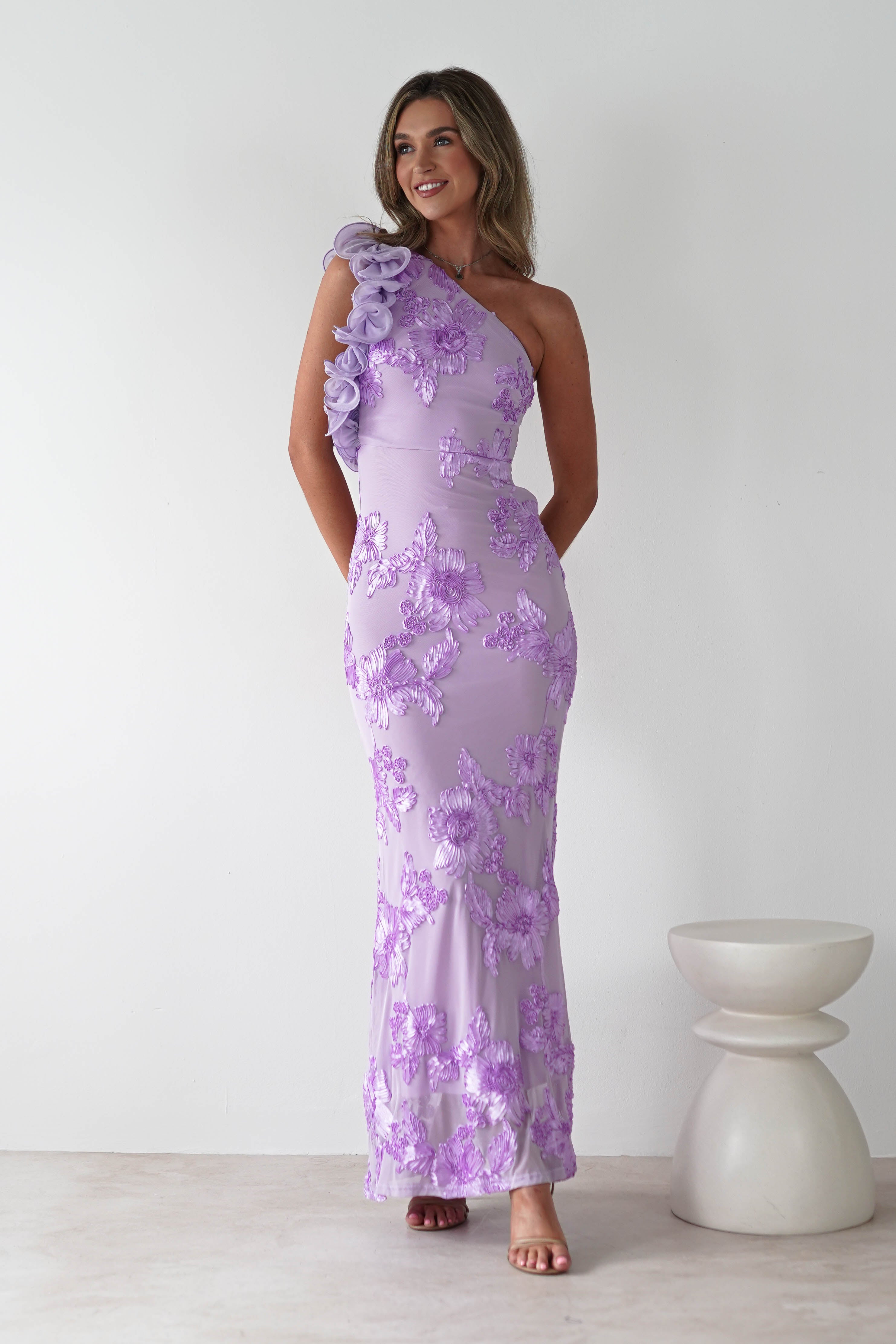 Siren Bodycon Maxi Dress | Lilac | Oh Hello Clothing | XS (6)