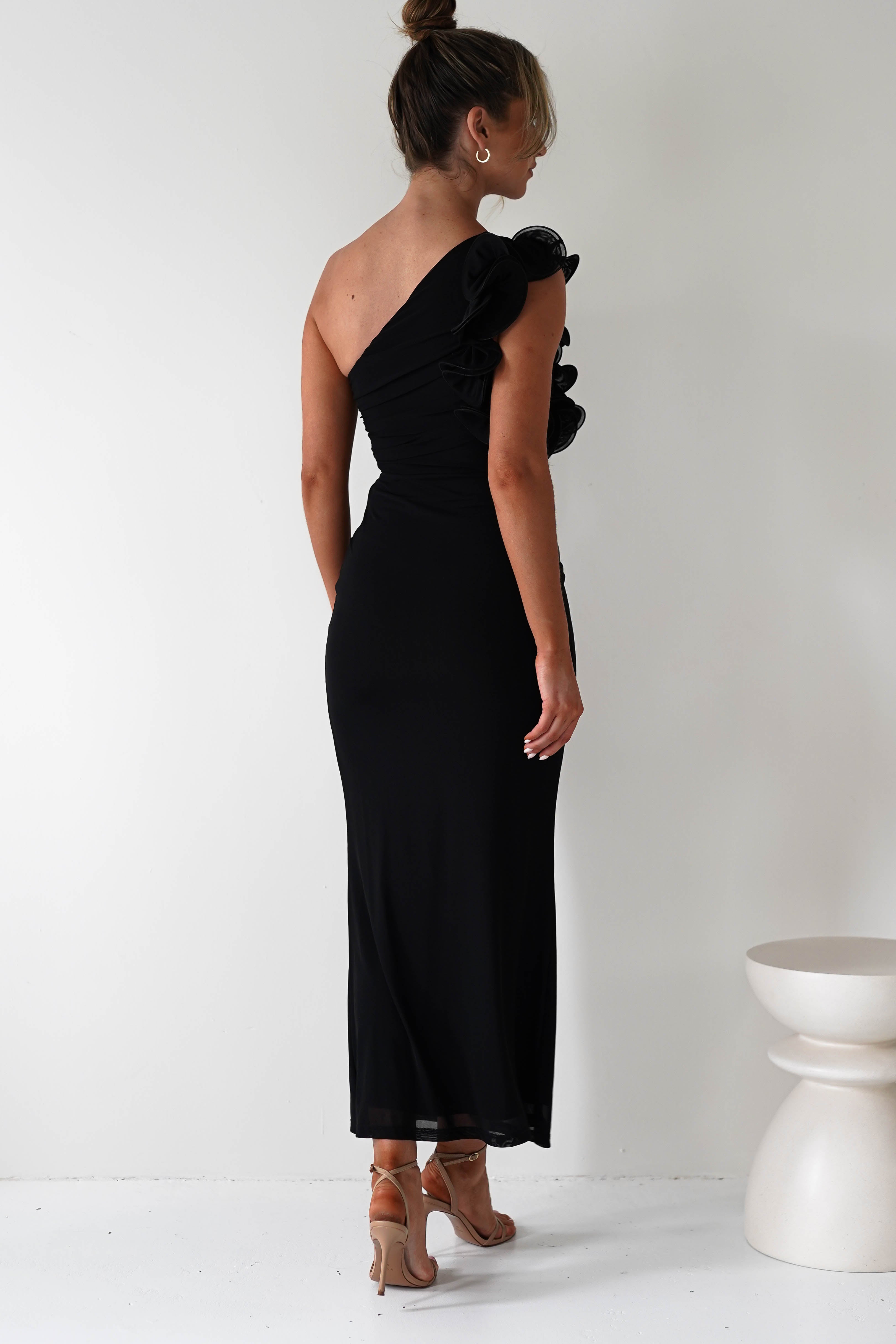 Sydney Bodycon Maxi Dress | Black | Oh Hello Clothing | XS (6)
