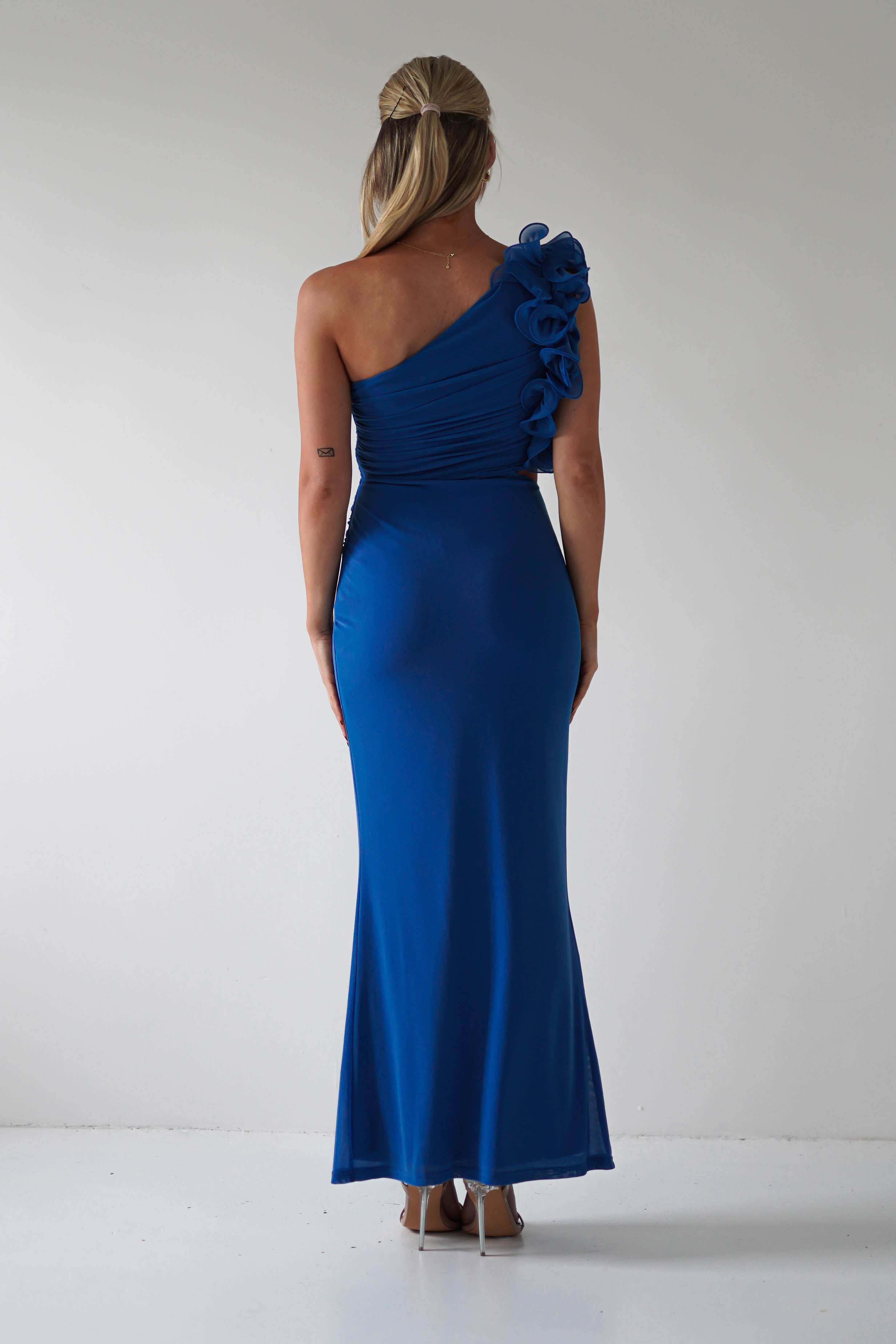 Sydney Bodycon Maxi Dress | Blue | Oh Hello Clothing | XS (6)