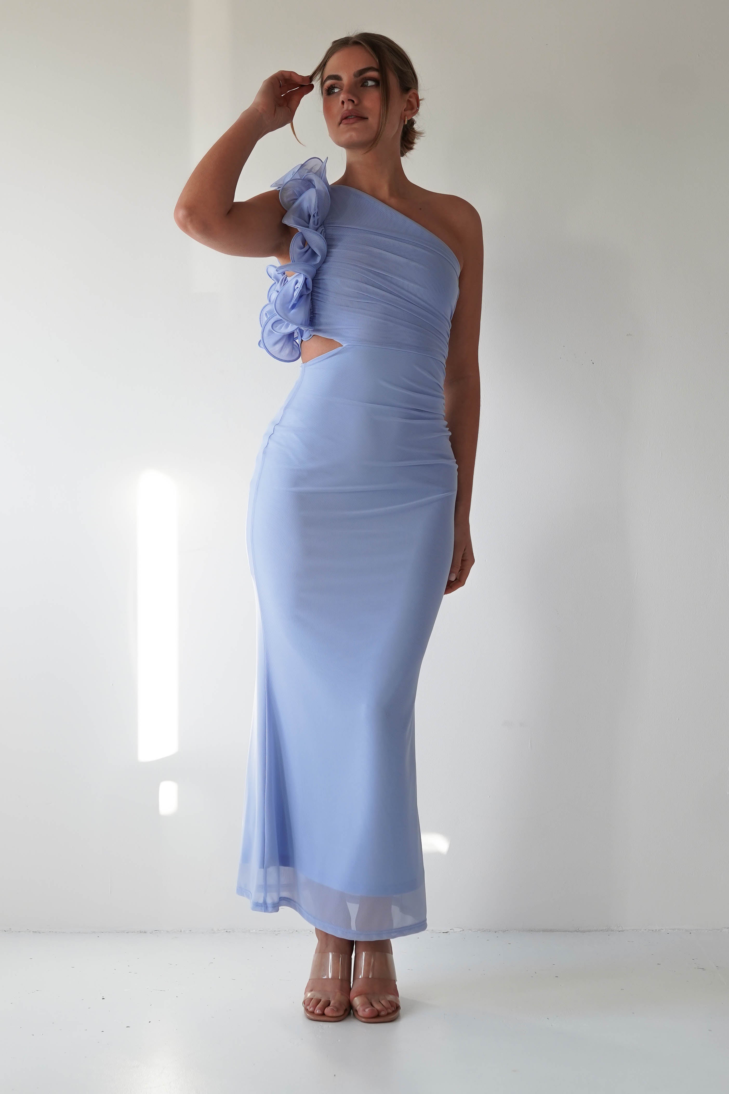 Sydney Bodycon Maxi Dress | Blue | Oh Hello Clothing | XS (6)