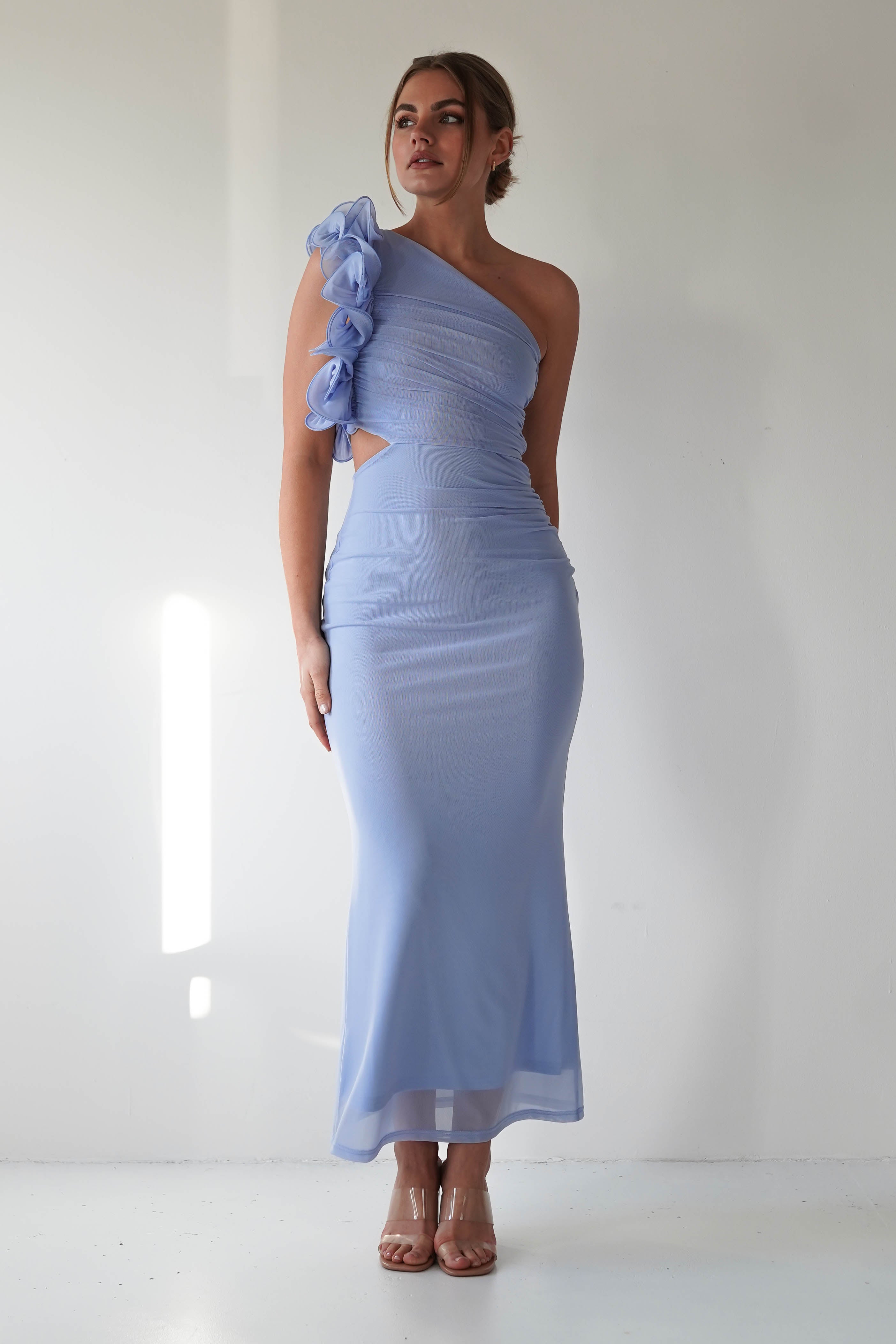 Sydney Bodycon Maxi Dress | Blue | Oh Hello Clothing | XS (6)