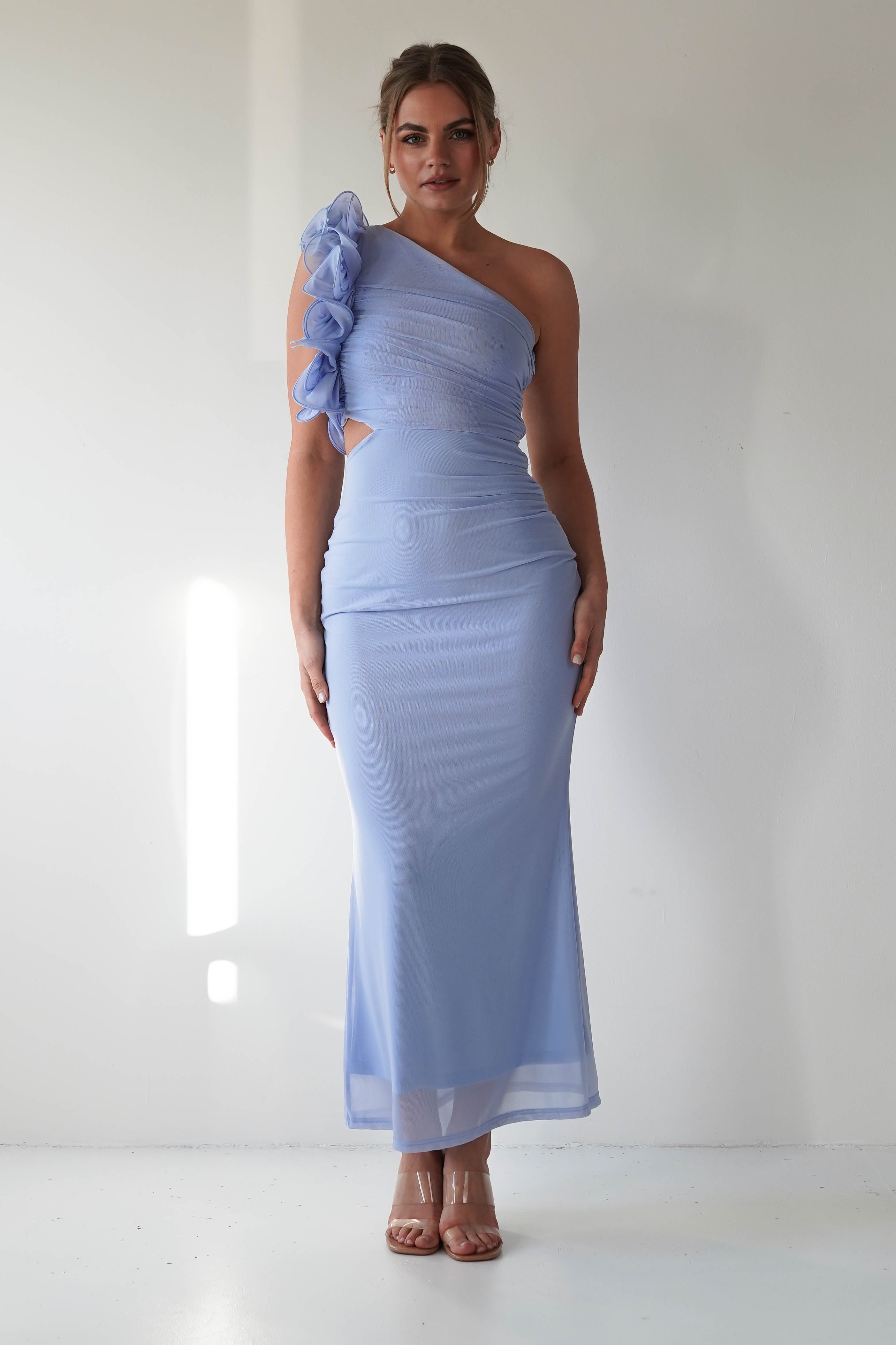 Sydney Bodycon Maxi Dress | Blue | Oh Hello Clothing | XS (6)